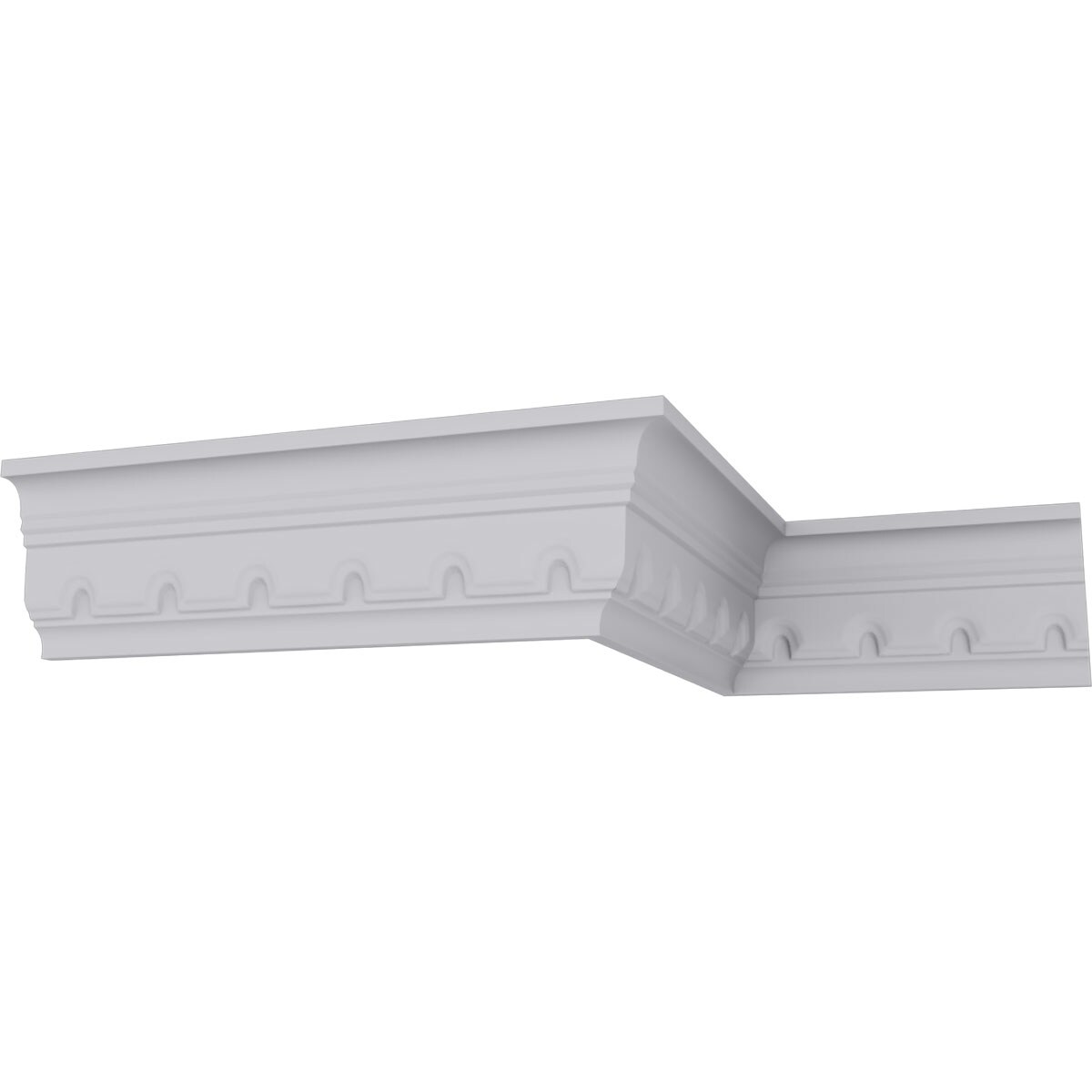 2 7/8"H x 1 1/2"P x 3 1/4"F x 94 1/2"L Dentil Crown Moulding