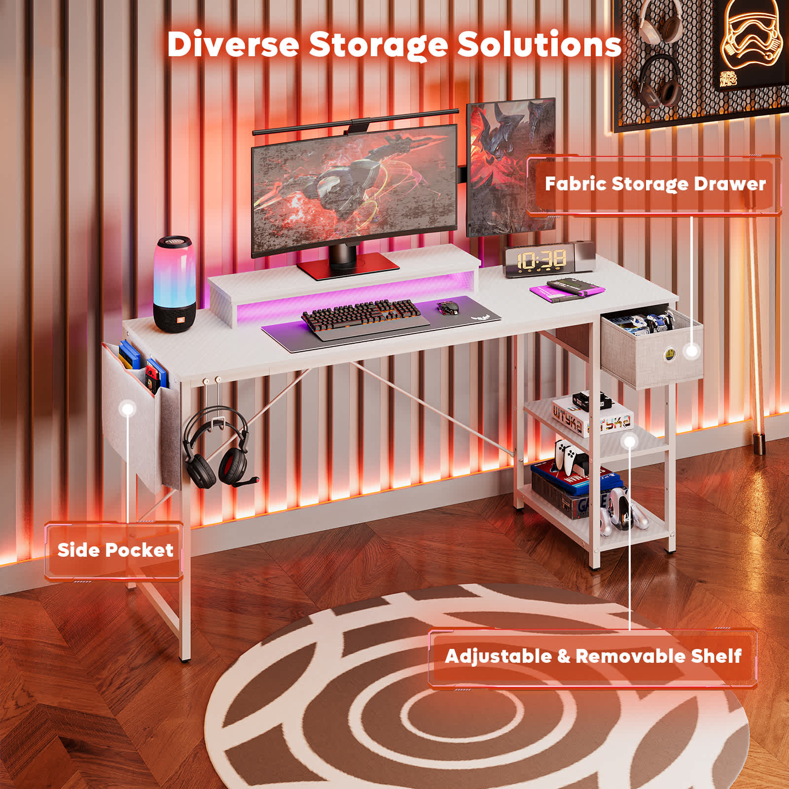 Bestier LOW-H105415B-WDCF desks - View #6