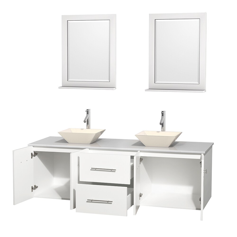 Wyndham Collection WCVW00972DWHWSD2BM24 Bath-Vanity-Combo - View #2
