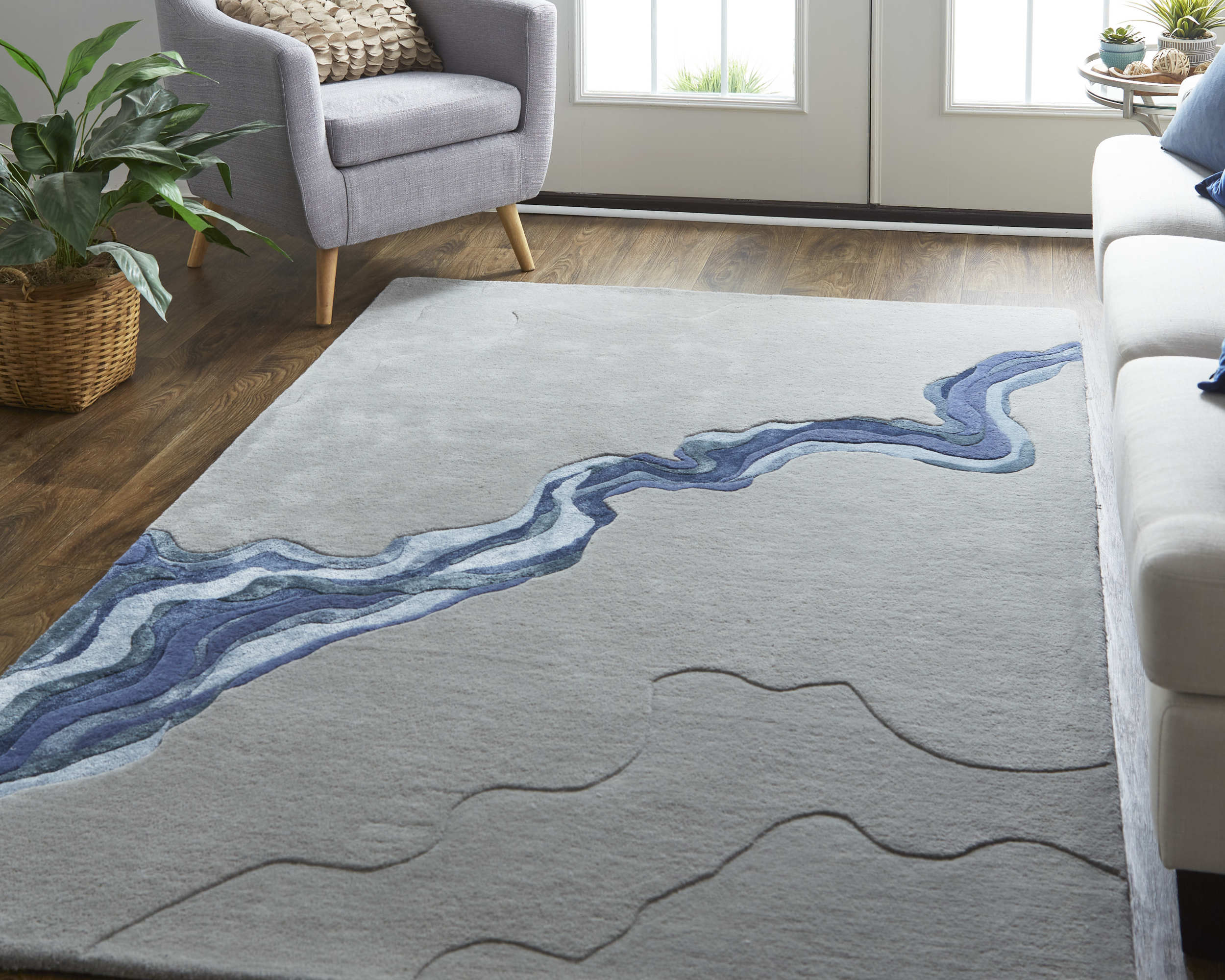 Room Envy SERR8853GRYBLUF00 rugs - View #5