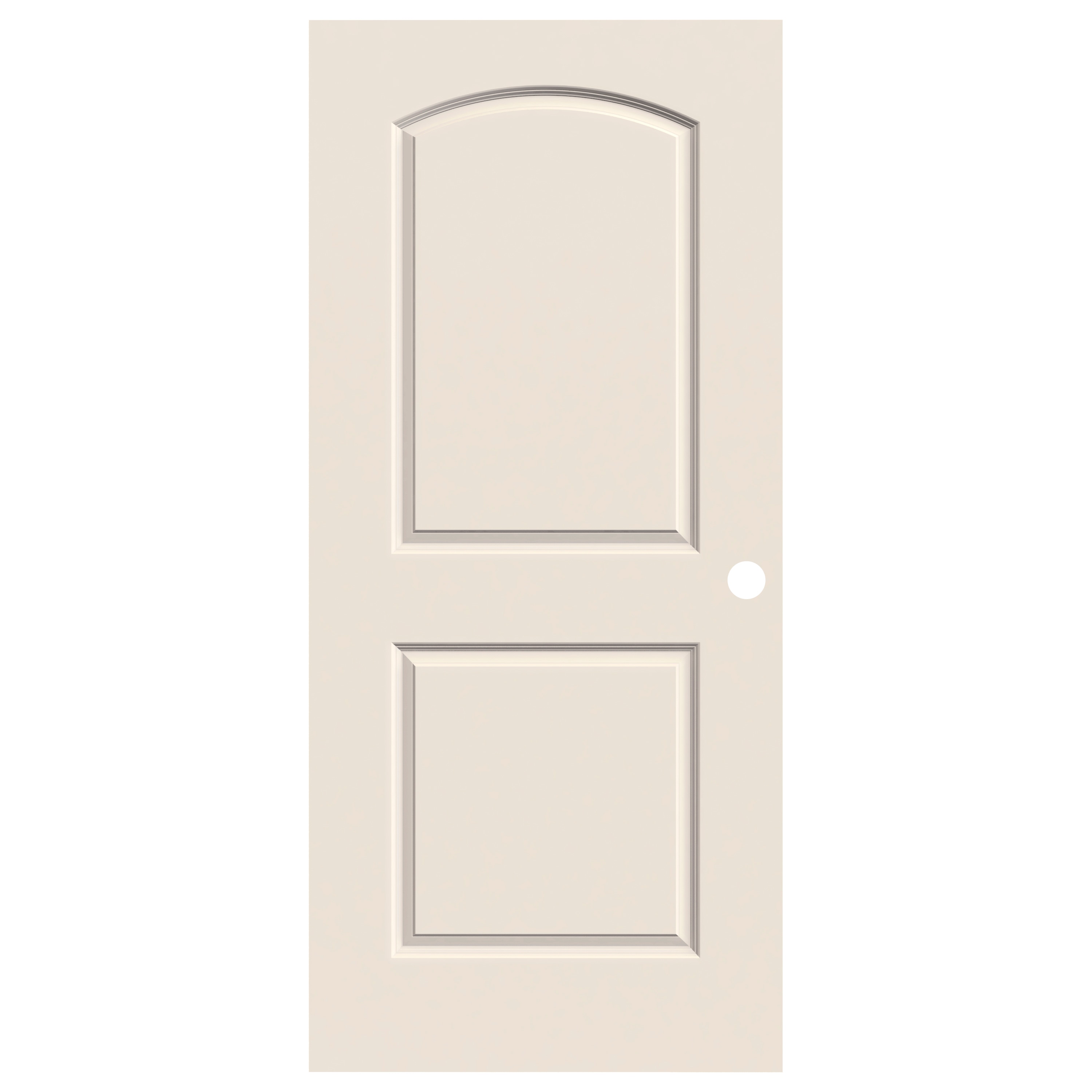 Reliabilt 36 In X 80 In 2 Panel Round Top Hollow Core Primed Molded Composite Slab Door At 6110