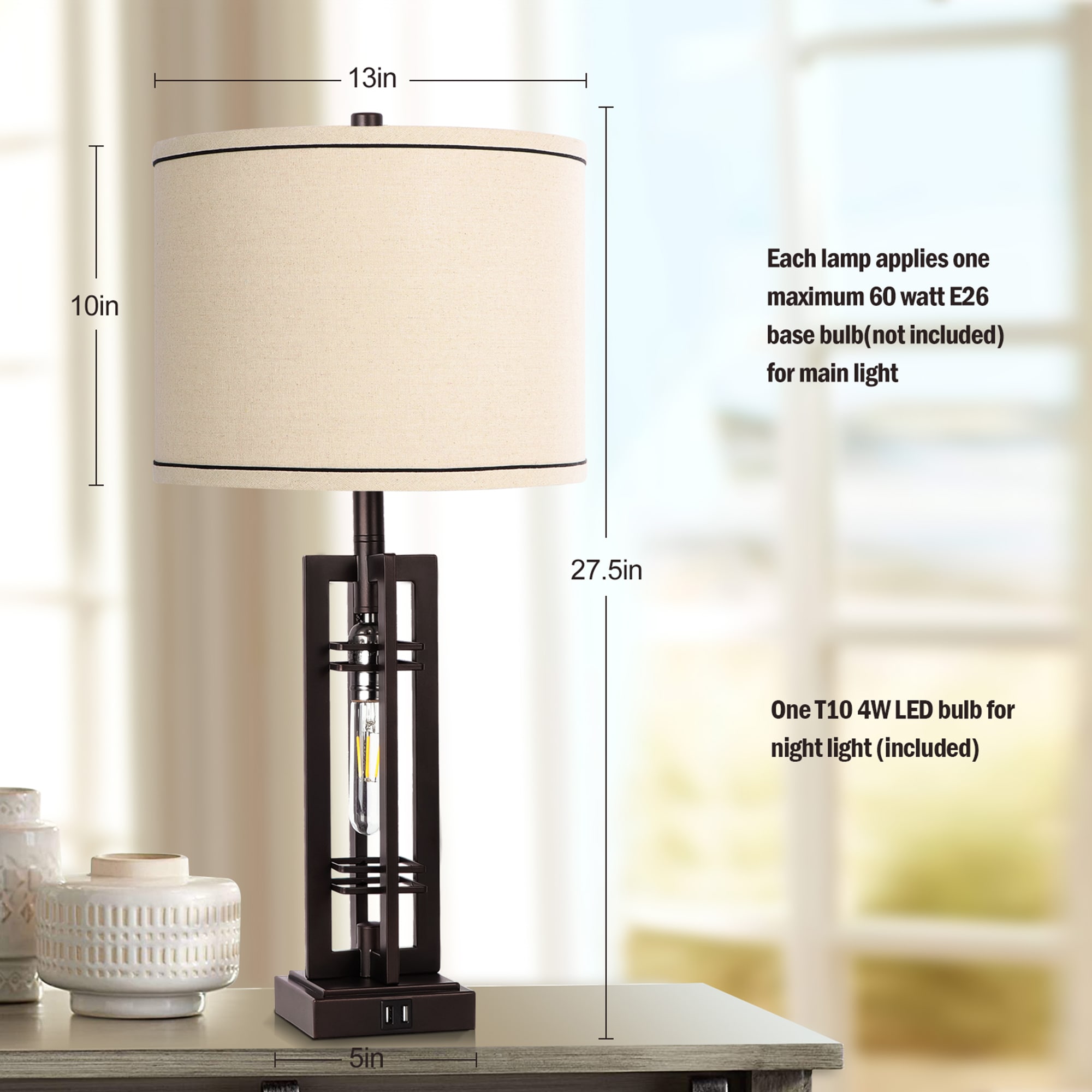 LETILY WLYWF5UQ Table-Lamps - View #7
