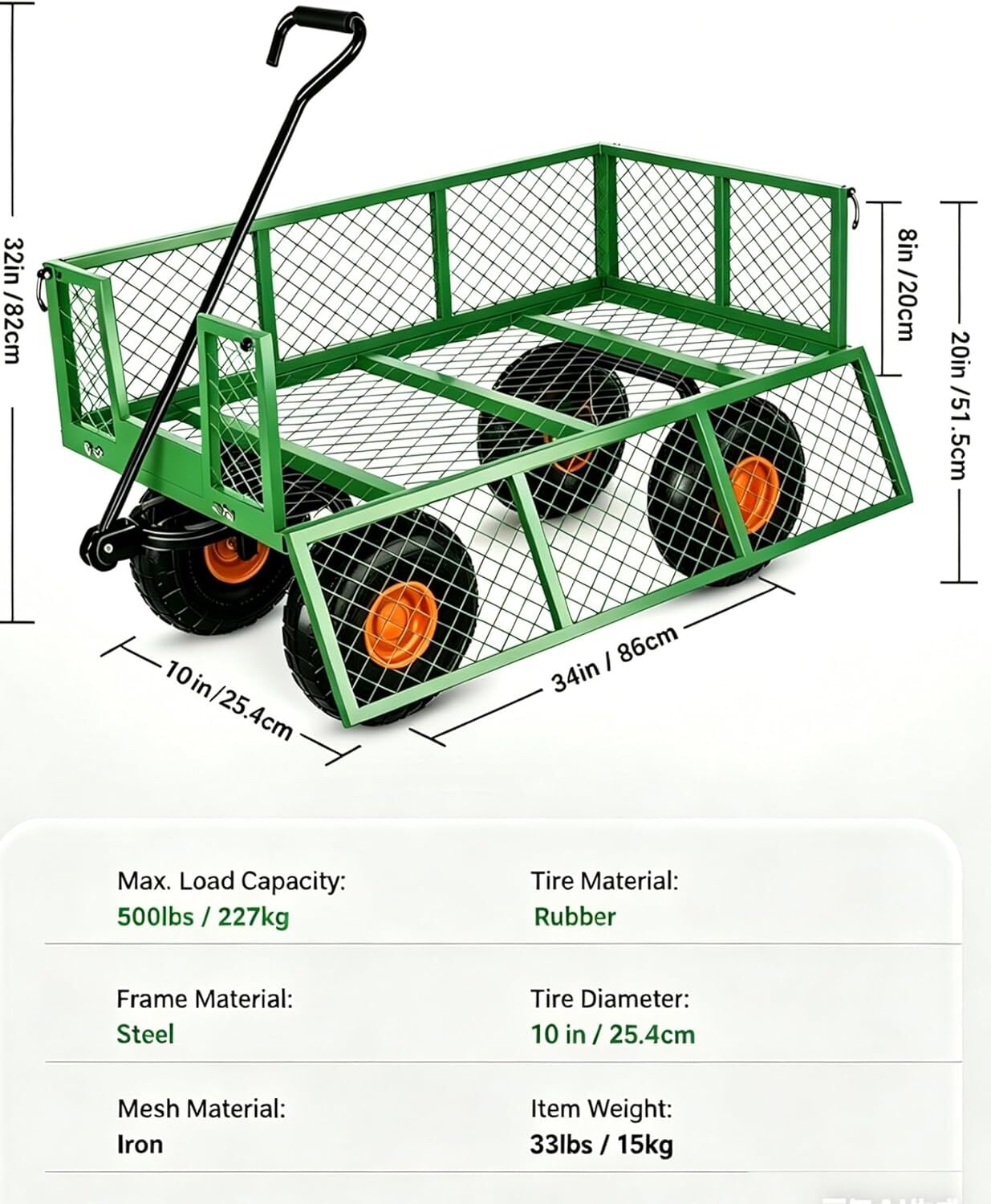 Garvee HQ-P-O3-4HPH-5D8D Yard-Carts - View #2