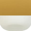Matte Gold and Opal Glass Globe