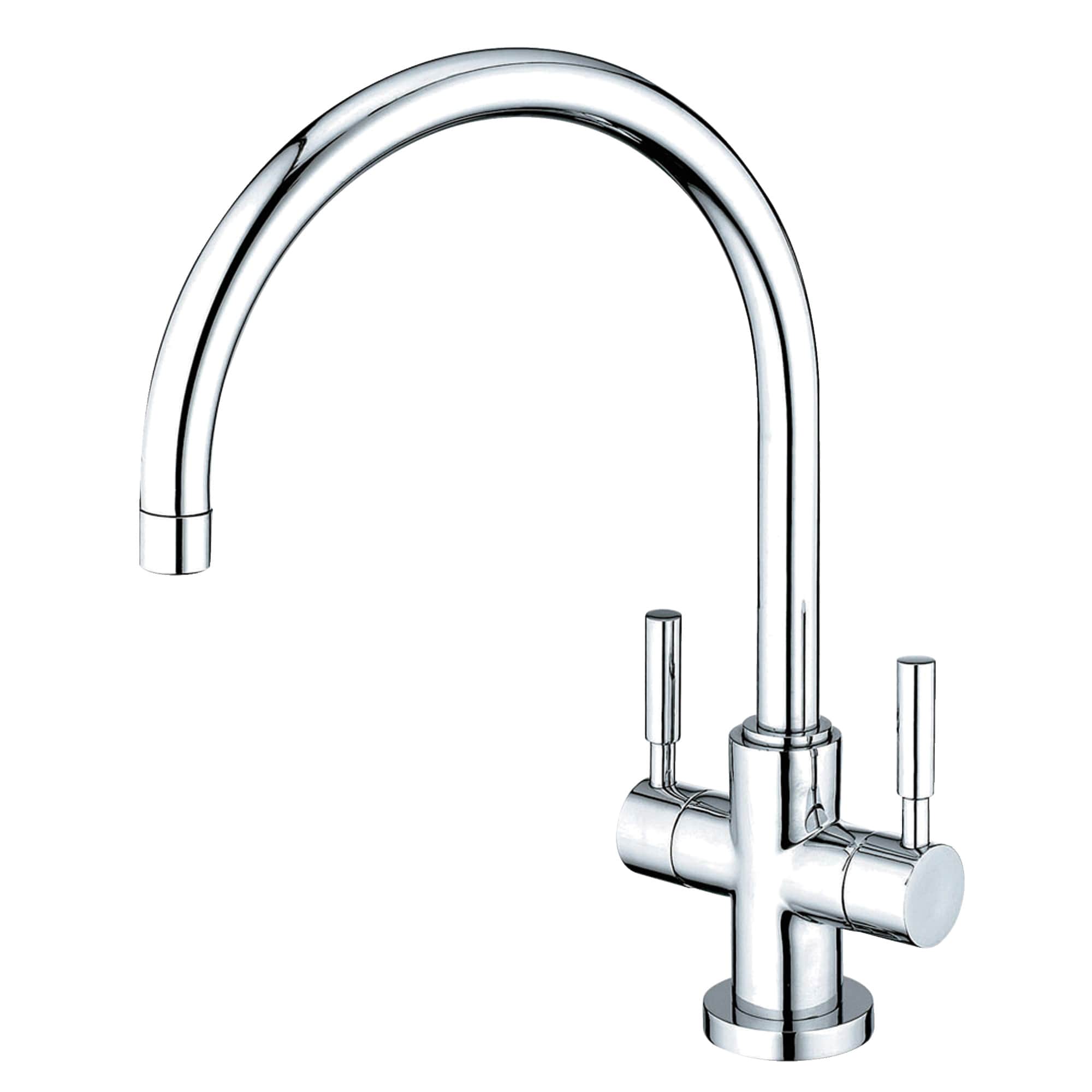 Elements of Design ES8771DLLS Concord Chrome Double Handle High-arc Kitchen Faucet