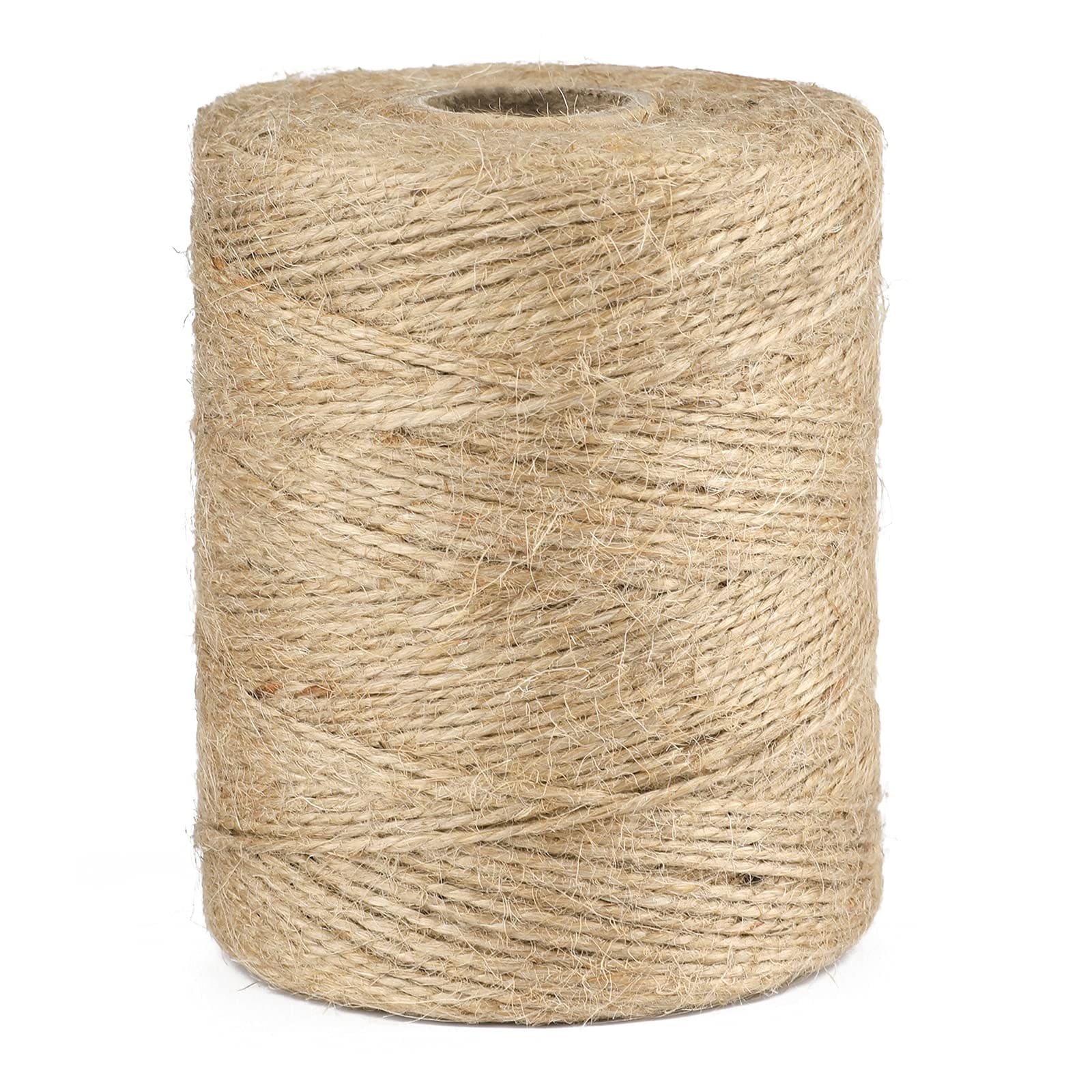 DYRCJ  Natural Jute Twine String 656 Feet 2mm Thick Twine for Crafts Gift Wrapping Gardening and Decoration durable home and garden accessory