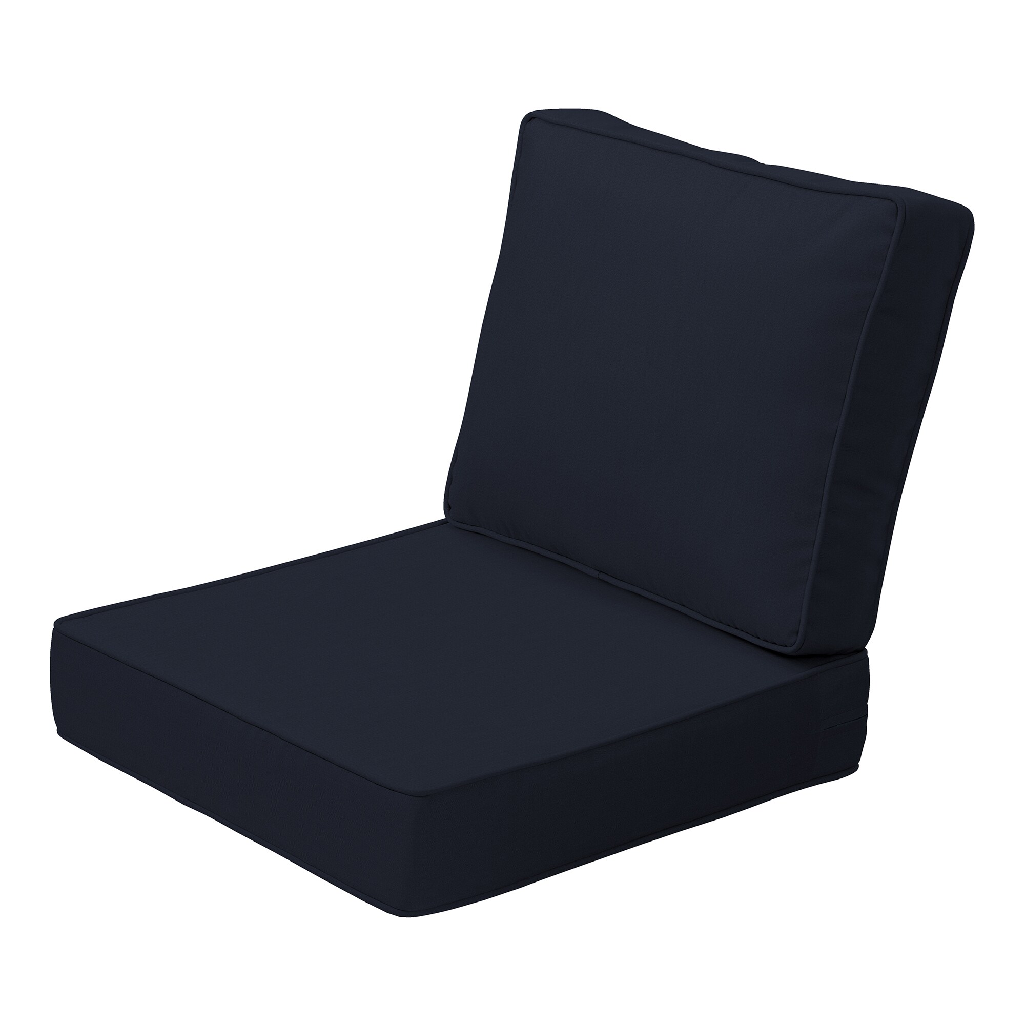 Arden Selections 24 in x 24 in Classic Navy Blue Deep Seat Patio Chair Cushion AM0EF60B DKZ1 at Lowes