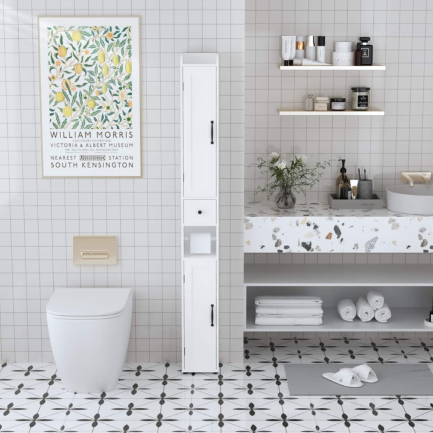 sunjurt F8XRTN7IA8KL Bathroom-Shelves - View #7