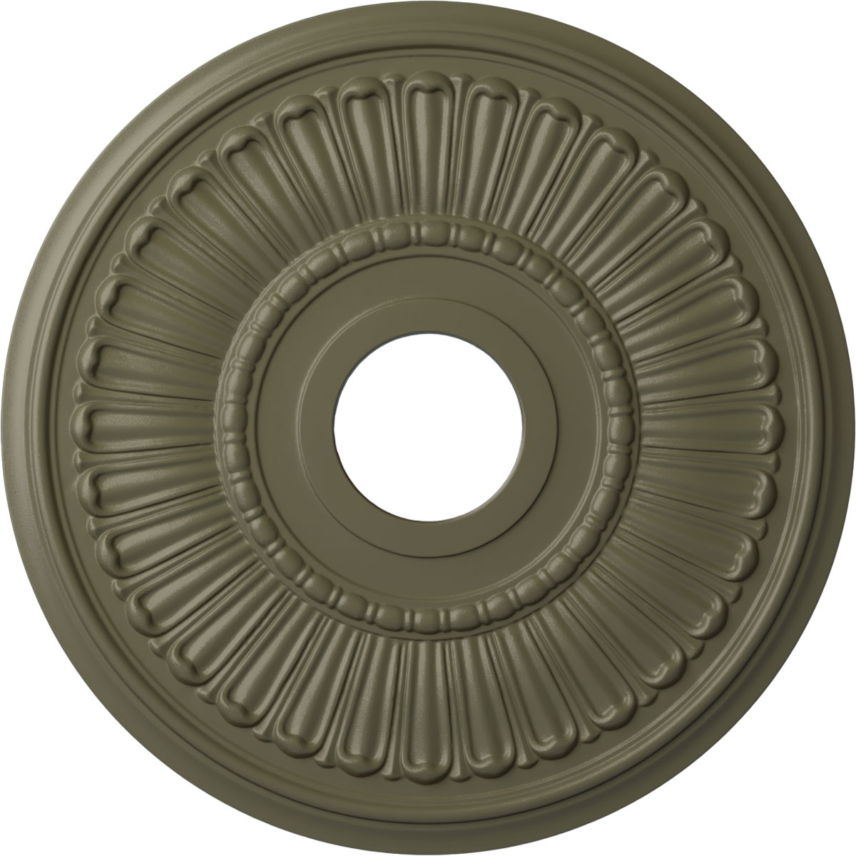 Ekena Millwork CM16MLSSF Melonie 16-in W x 16-in L Painted Spartan Stone Polyurethane Whole Ceiling Medallion