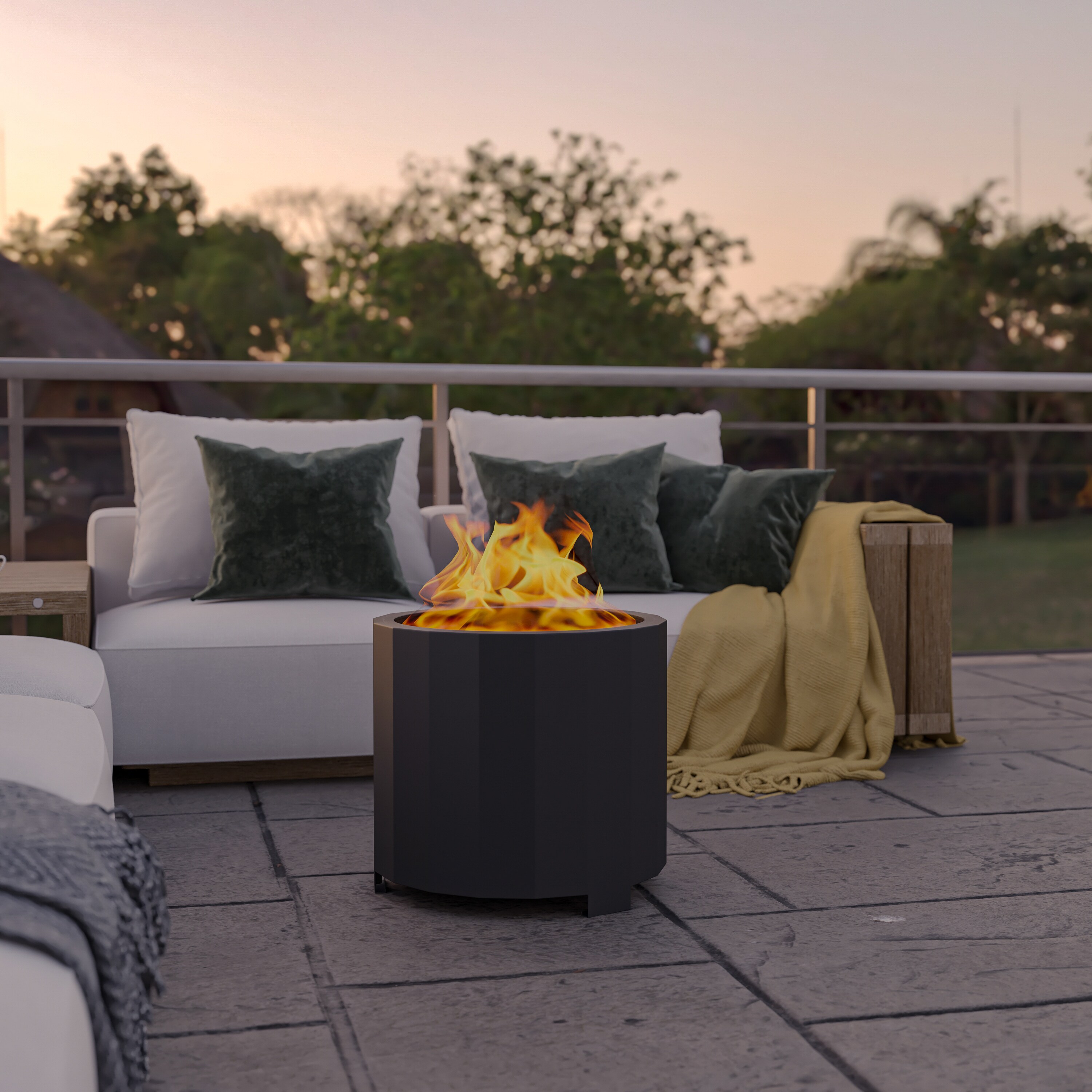 Flash Furniture 196861036170 Outdoor-Woodburning-Firepits - View #2