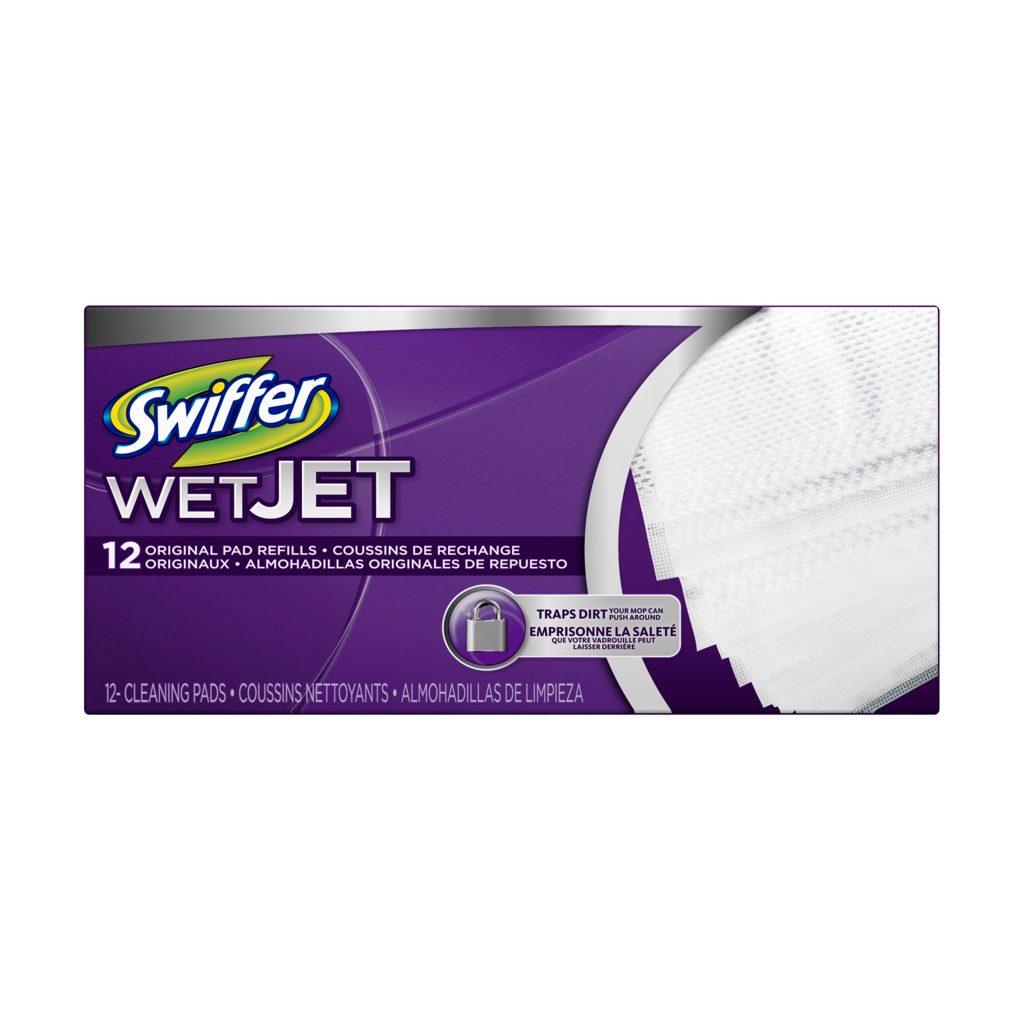 Swiffer Wet Jet Heavy Duty Micro Fiber Scub Mopping Pads 12 Count