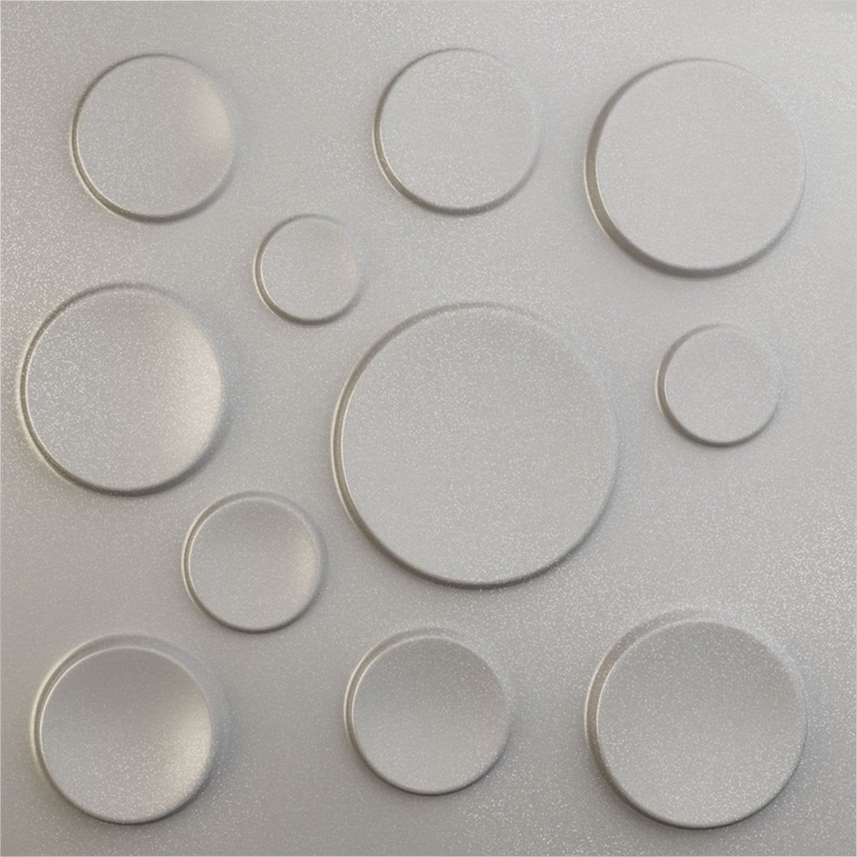 Ekena Millwork WP20X20CSASV 19-5/8-in x 19-5/8-in Embossed Paintable/Stainable Silver PVC Wall Panel (