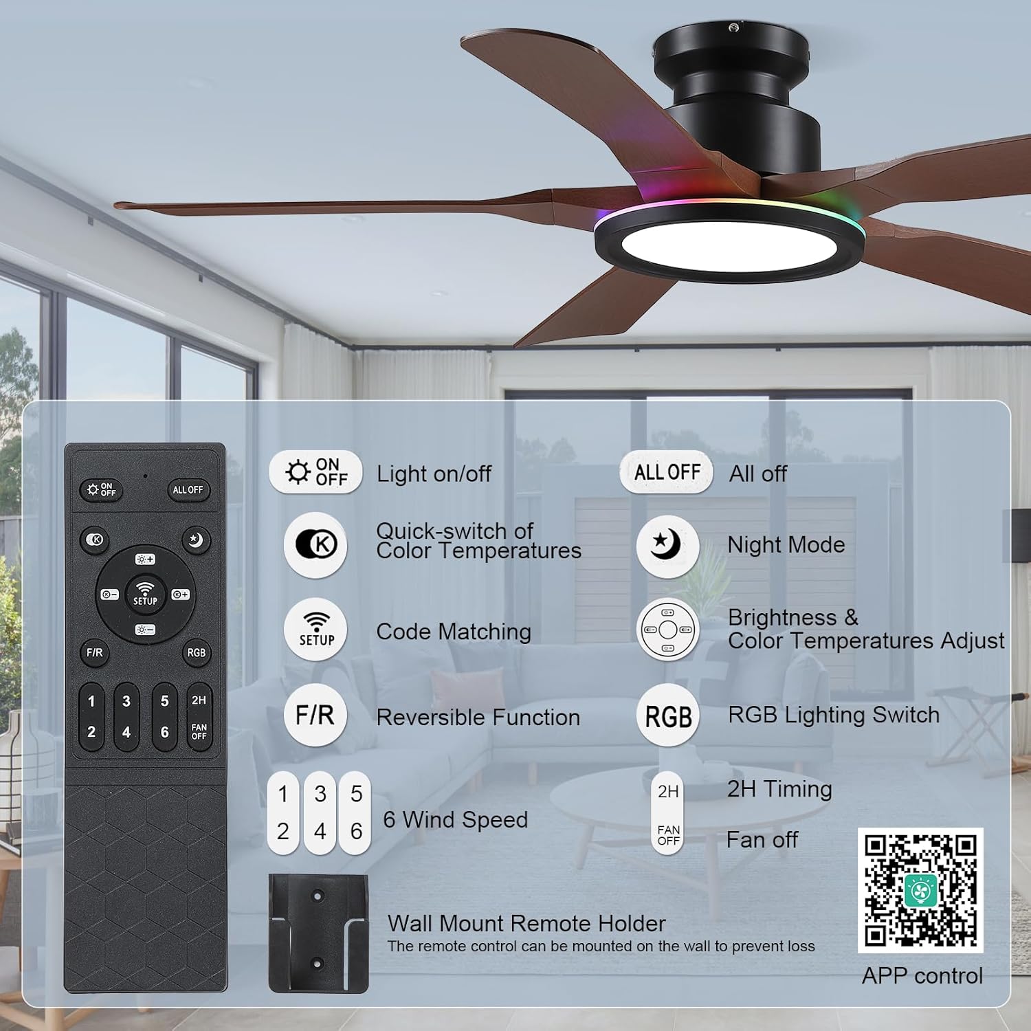 Gleam Flare GF-1428-52BR Ceiling-Fans - View #6