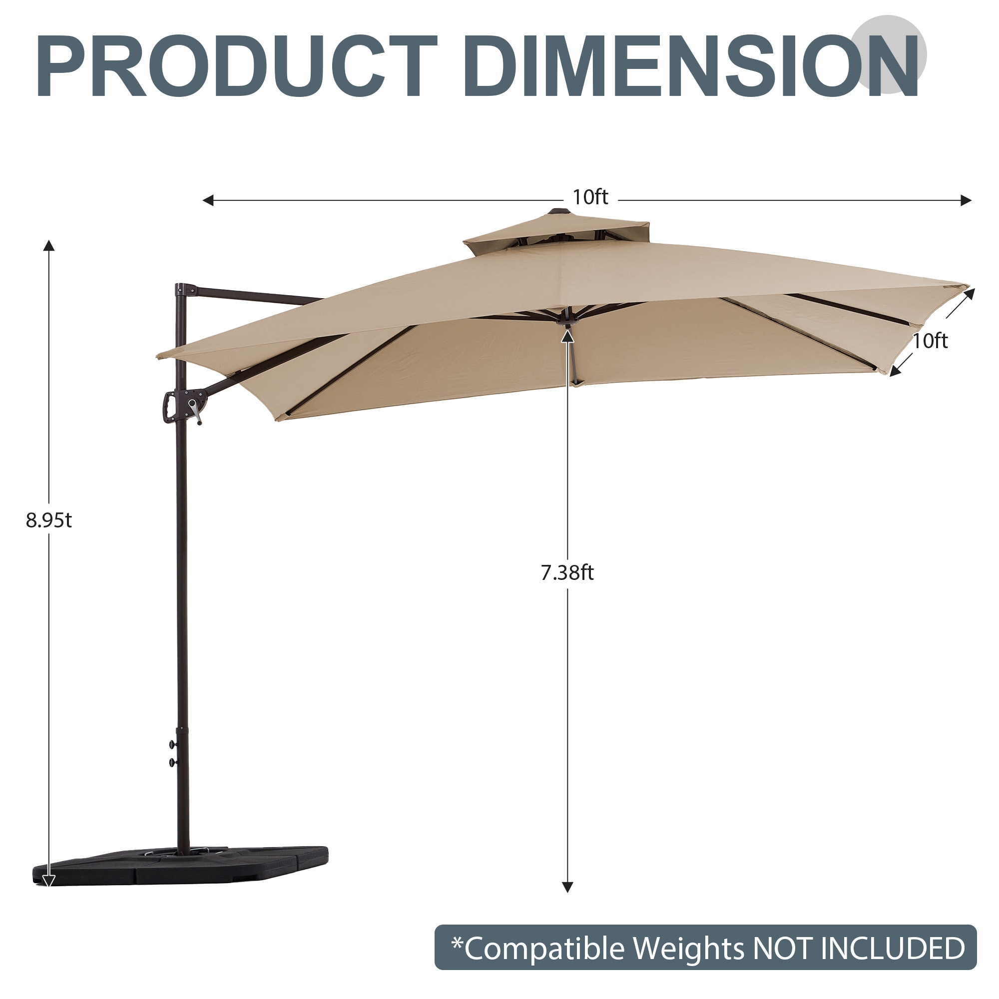 VOUA JYLM-10X10-BE Umbrellas-2 - View #11