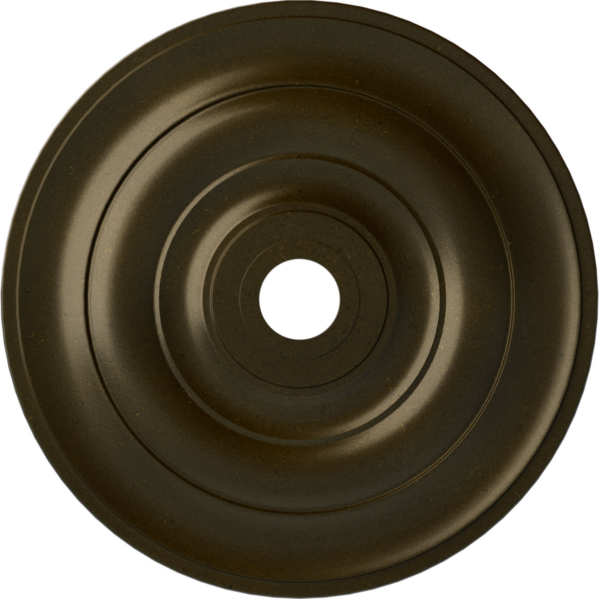 Ekena Millwork CM26JEGGS Jefferson 26.5-in W x 26.5-in L Painted Green Gold Polyurethane Whole Ceiling Medallion