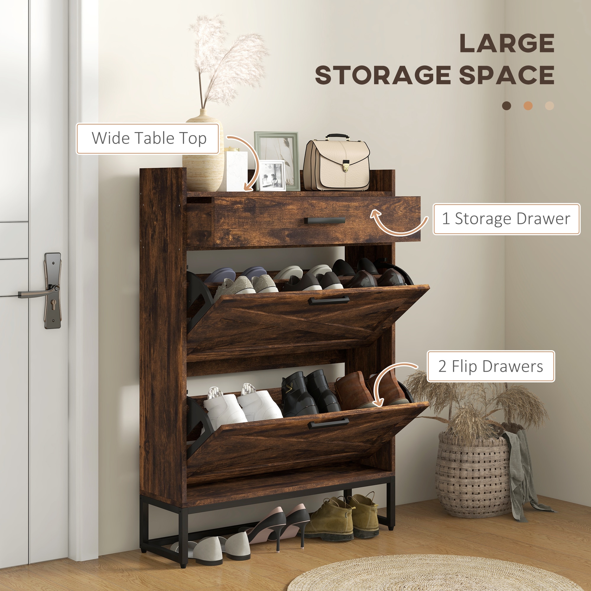 Mondawe MO-JH-XG2-BK Shoe-Racks - View #3