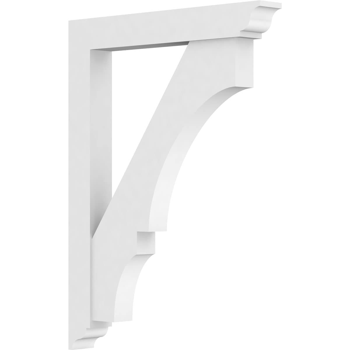 Ekena Millwork BKTP03X24X32BOA01 Standard Balboa 3-in x 24-in x 32-in White PVC Standard bracket
