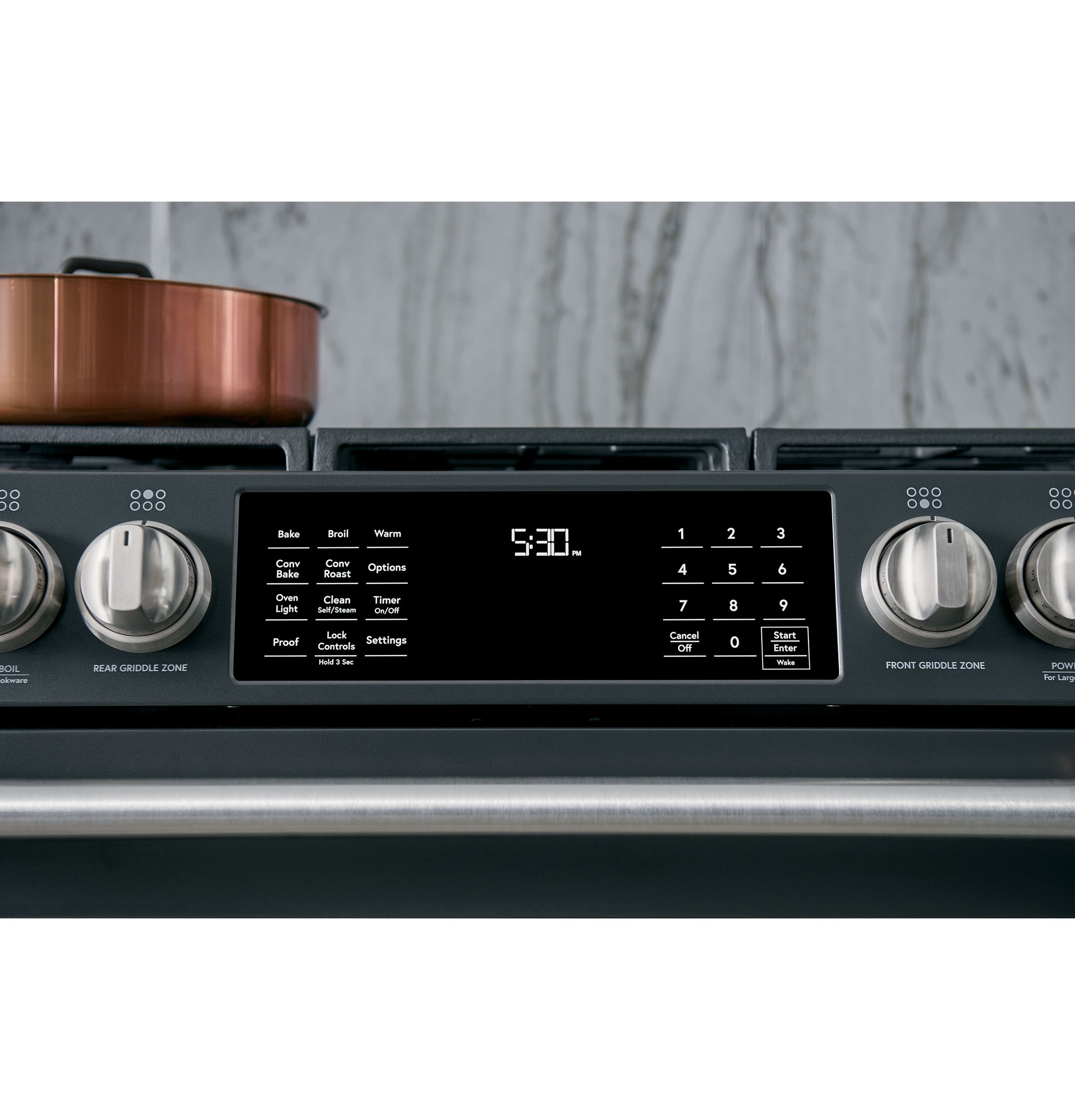 Café™ 30 Smart Slide-In, Front-Control, Gas Range with Convection Oven -  CGS700P3MD1 - Cafe Appliances