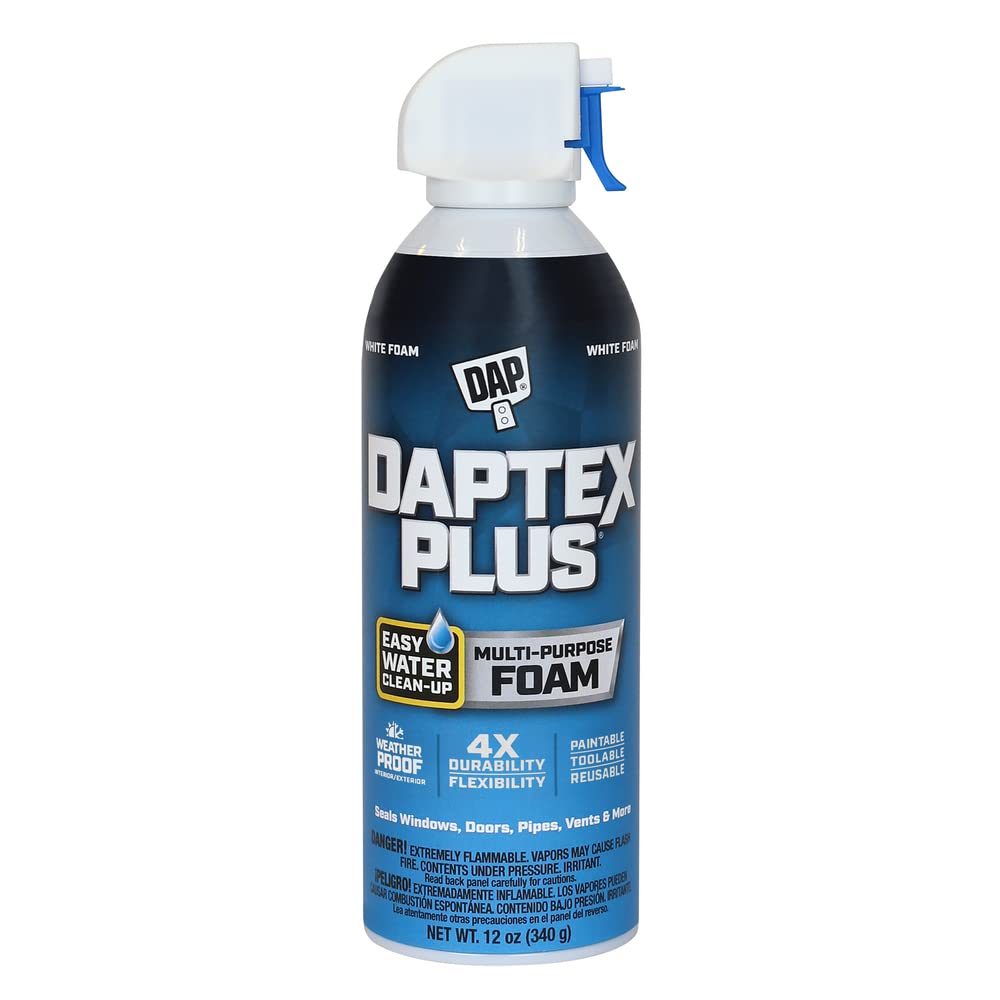 DAP  tex Plus Multi-Purpose Latex Foam Sealant White 12 Oz (7079818836)