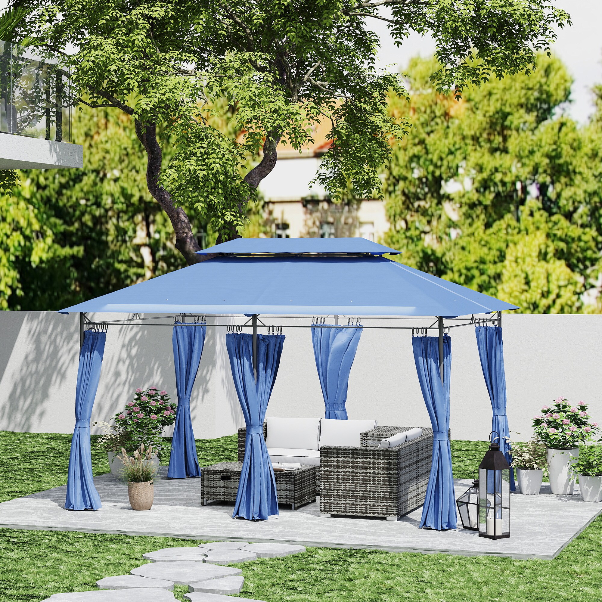 LUXEYARD DS-M-BAC06893 Wood-Resin-Gazebos - View #2