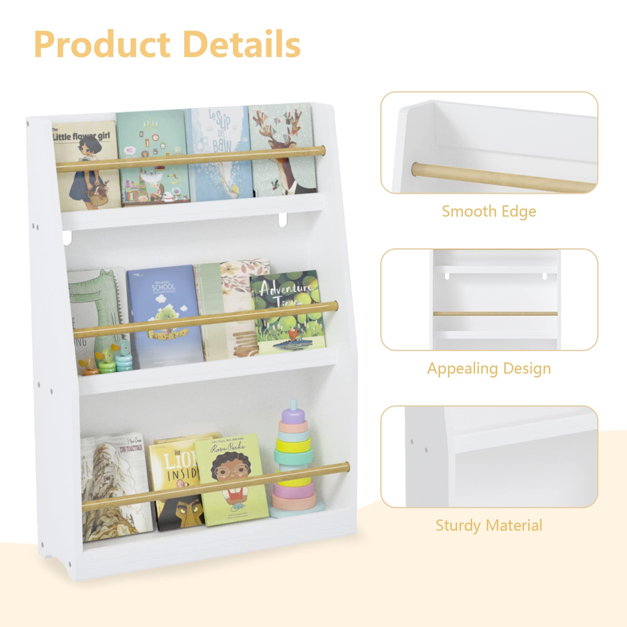 ToolCat LDSG-109-WS Kids-Bookcases - View #3