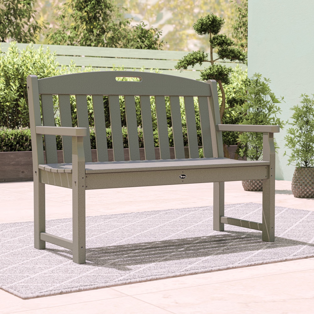 Trex Outdoor Furniture TXB48SS Yacht Club 47.5-in W x 36.0-in H Stepping Stone Plastic Garden Bench