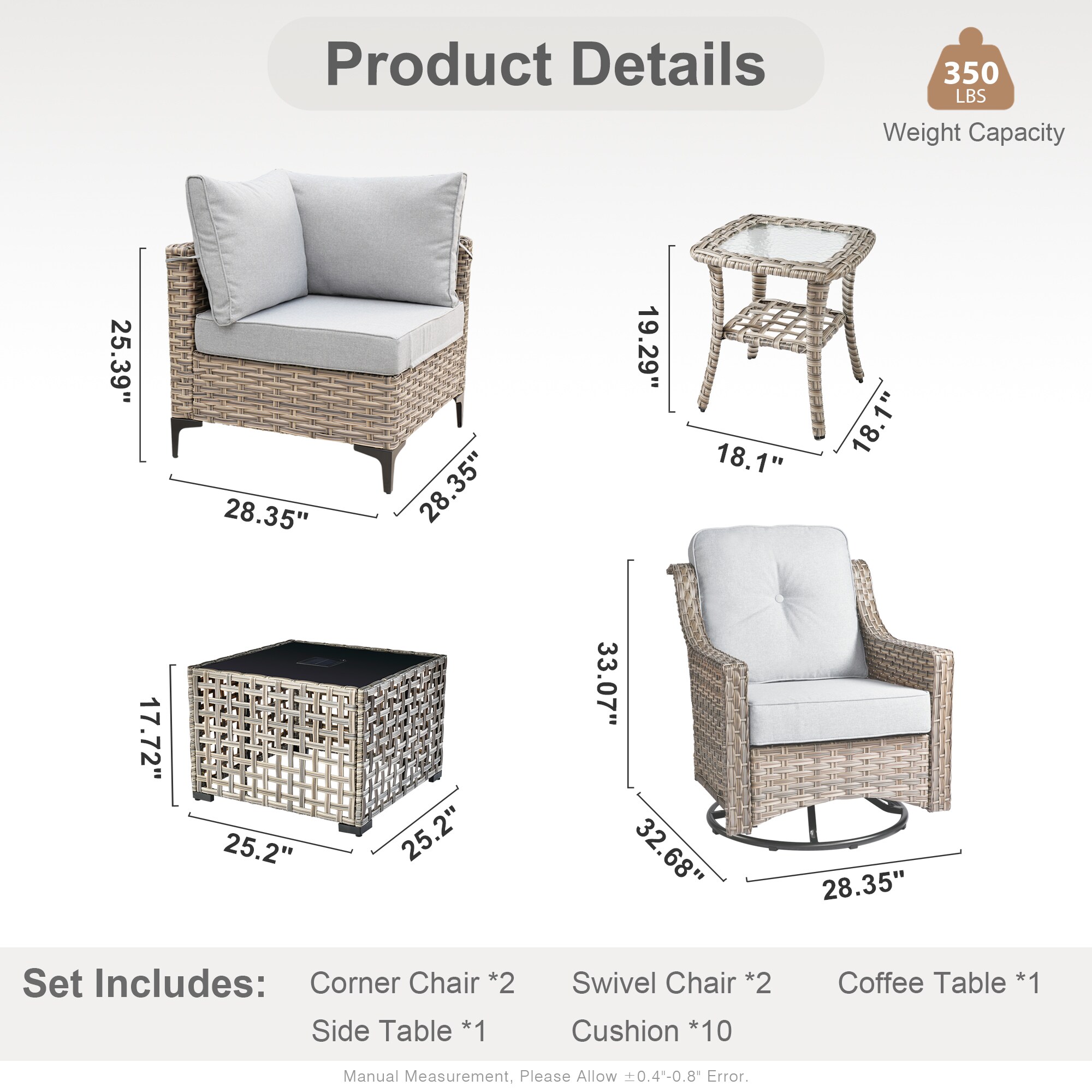 Caodoc L5-YZSKT406-1 Patio-Sofas-Daybeds - View #9