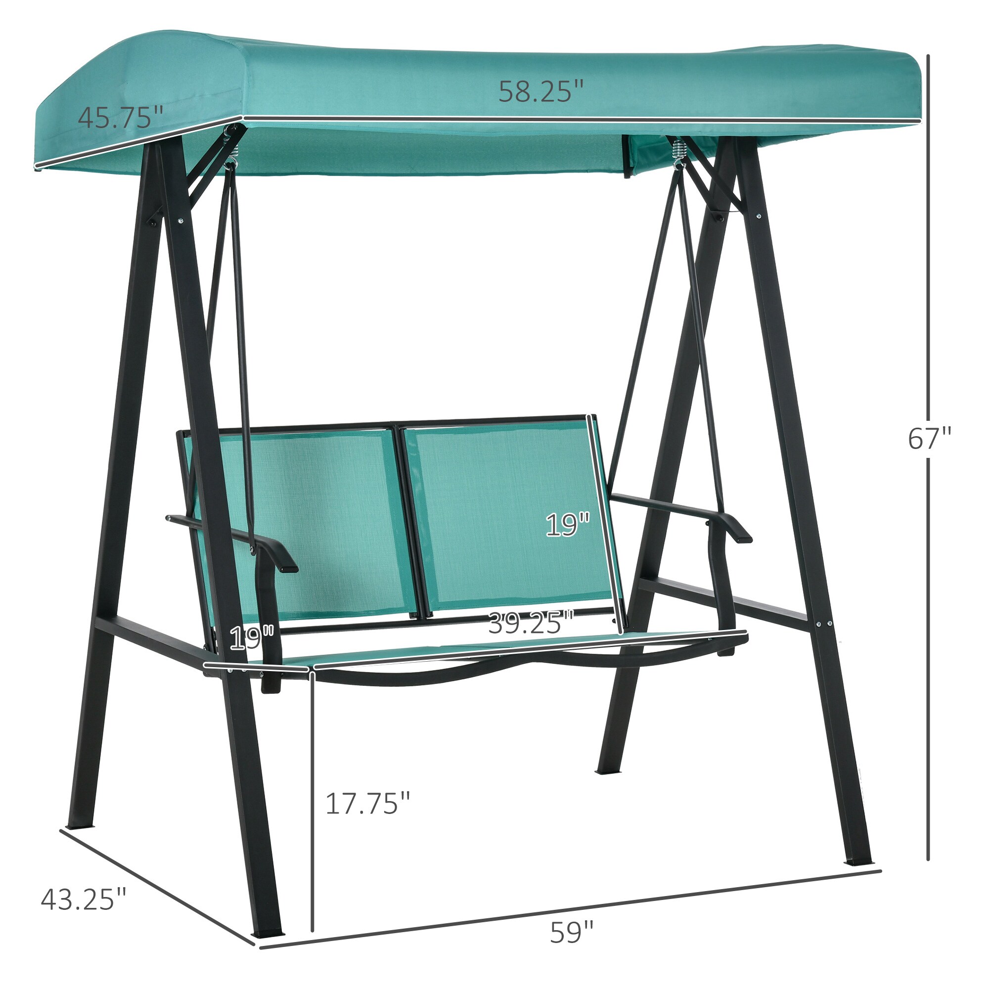 Maocao Hoom JL5141419 Replace-Porch-Swing-Glider-Tops - View #2