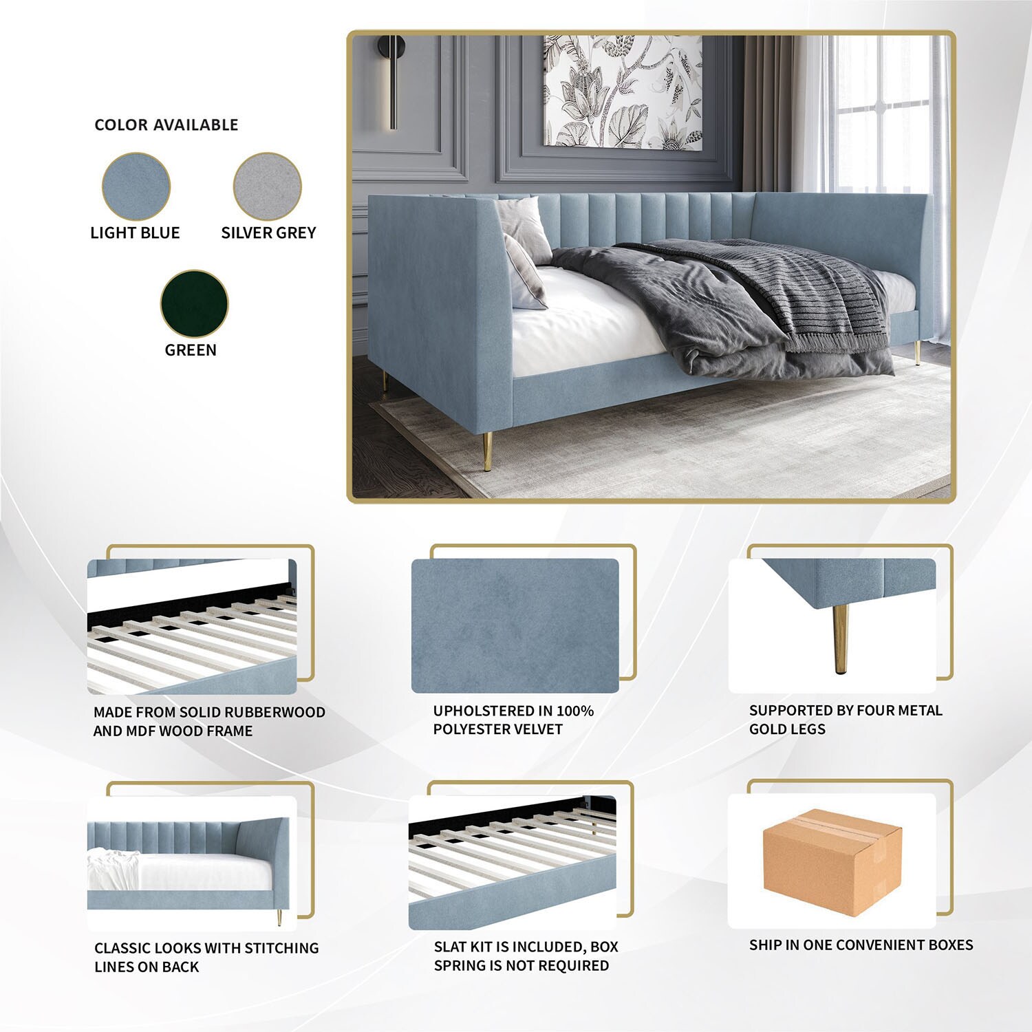 ChaletPosh C5082T-GN-VV beds - View #8
