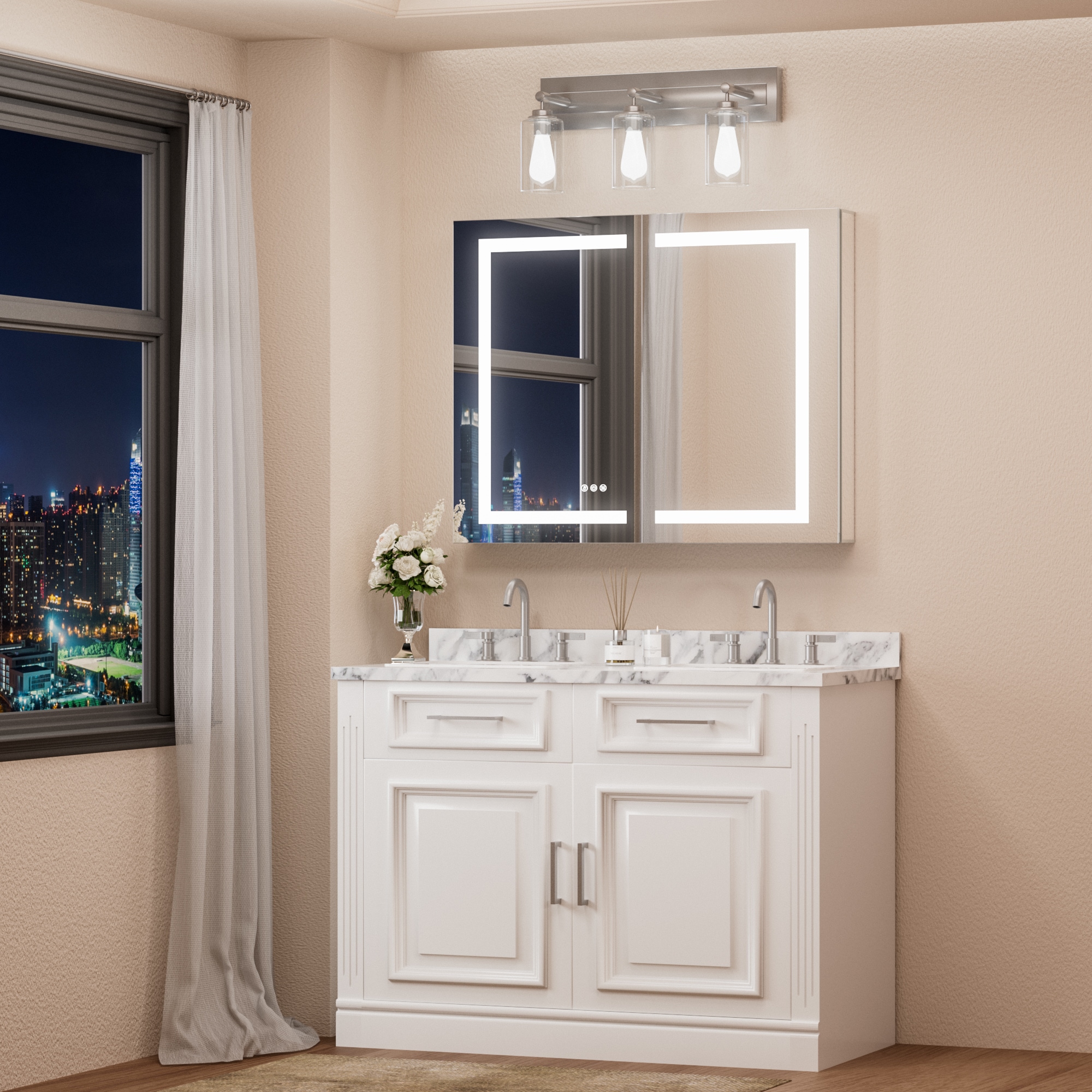Keonjinn LW-JG-ZG-10181 Bathroom-Medicine-Cabinets - View #3