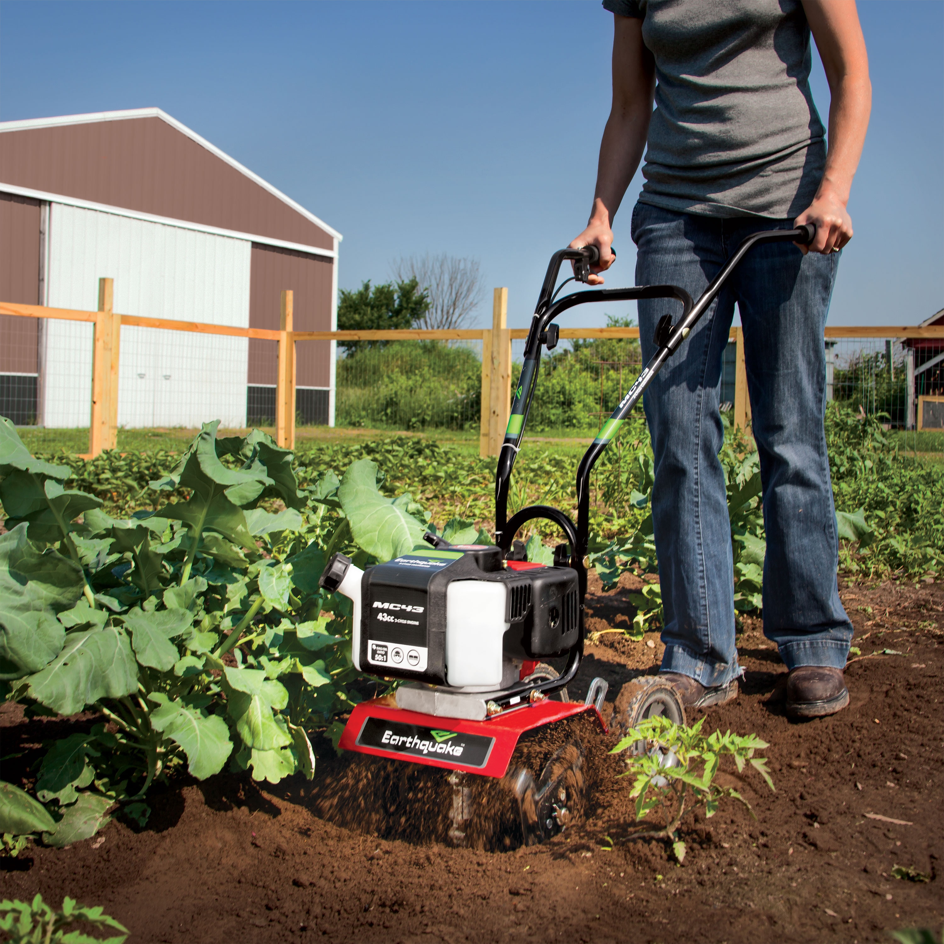 Earthquake MC43 43cc 2Cycle 10in Forwardrotating Gas Cultivator in