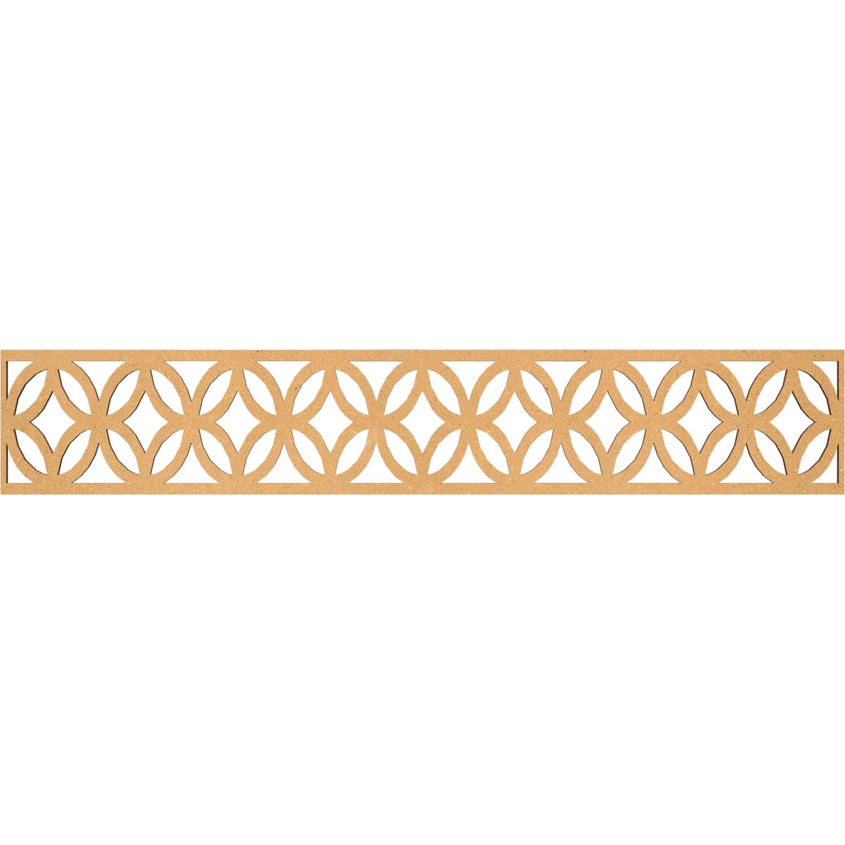 Ekena Millwork MLDA08X46CROMF Crosby Fretwork Flat Trim 8-in x 3.89-ft Brown Unfinished 2157762 Pierced Wall Panel Moulding