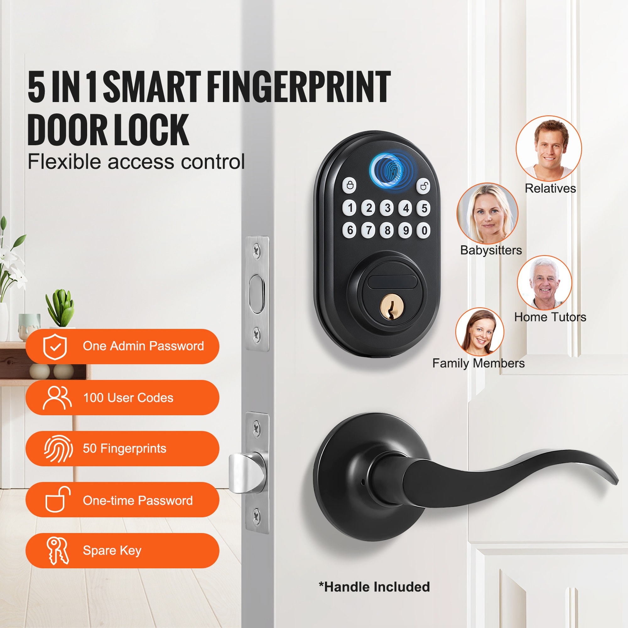 Vorene J-SOHWECJ67RDI Door-Knobs - View #6