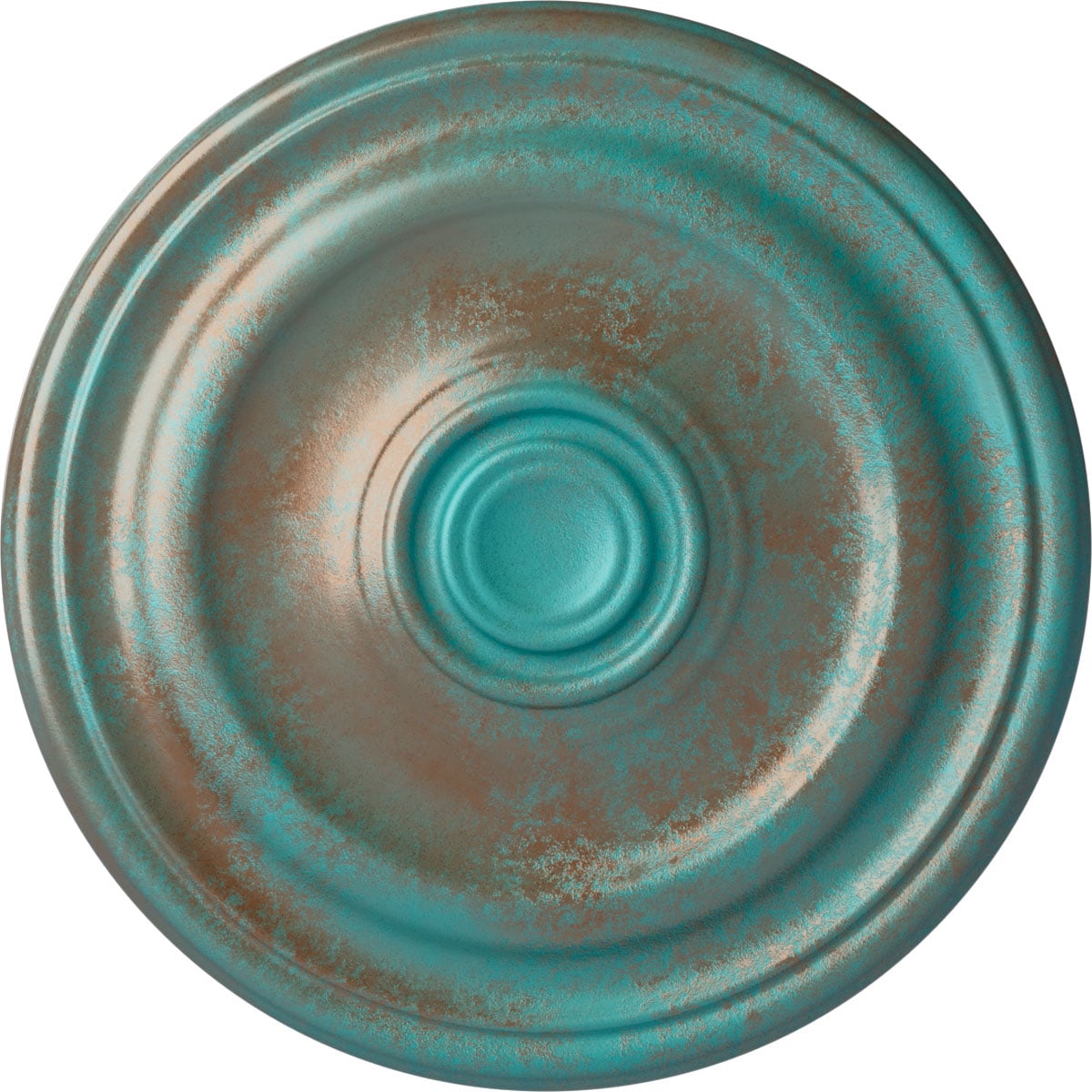 Ekena Millwork CM16KPCGS Kepler Traditional 15.875-in W x 15.875-in L Copper Green Patina Polyurethane Ceiling Medallion