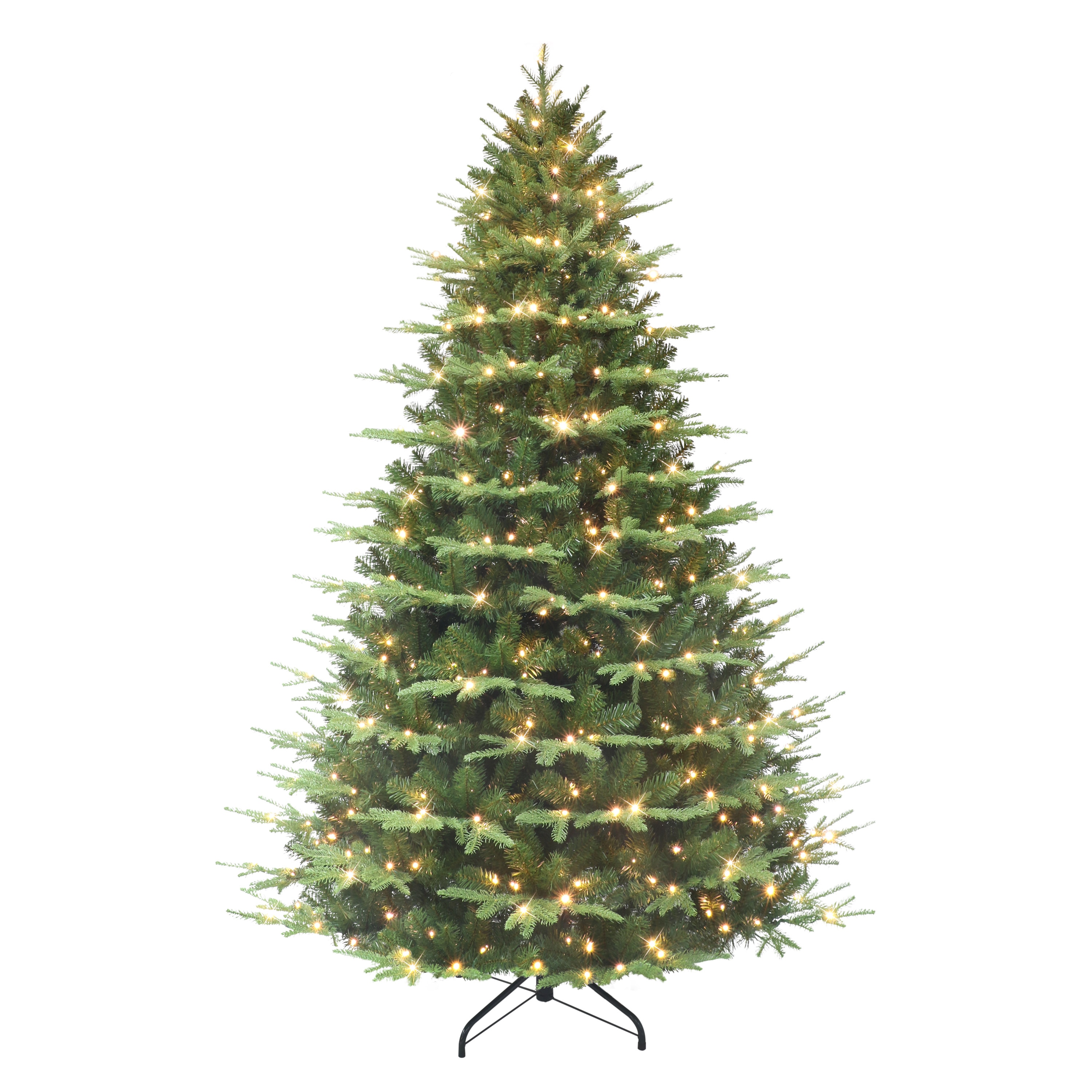 Puleo International 7.5-Feet Alaskan fir Pre-lit Artificial Christmas Tree with Color Changing LED Lights #ALWA-75QLDF5K8