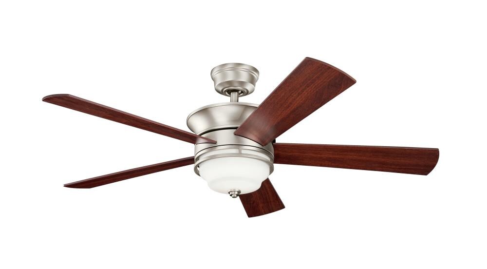 Kichler Hendrik 52-in Brushed Nickel Indoor Ceiling Fan with Light and ...