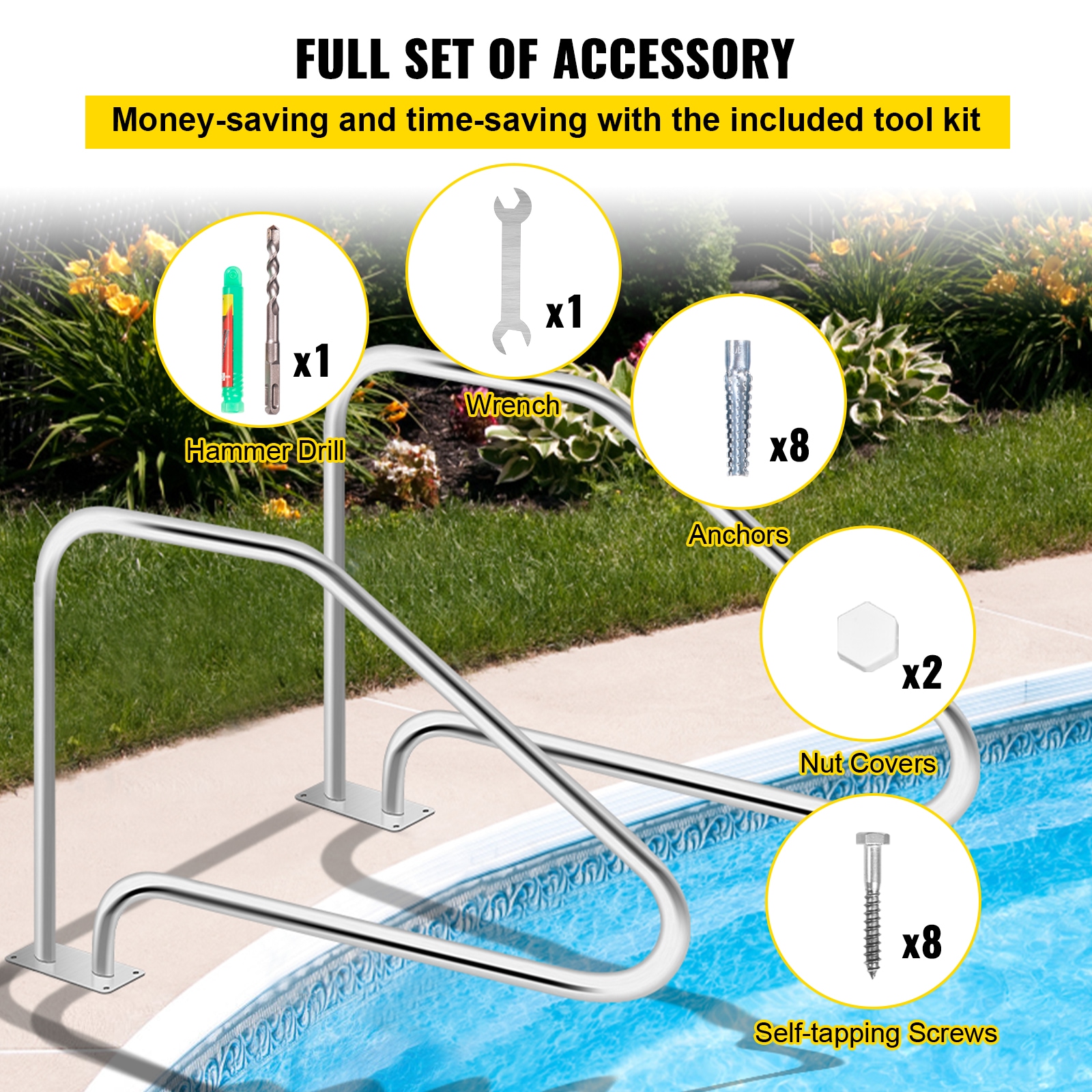 VEVOR SCWYCYCBX44900336V0 Above-Ground-Pool-Lad-Steps - View #6