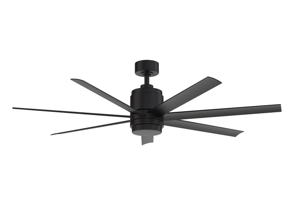 Fanimation Studio Collection Blitz 56, Novak 14 In Indoor Outdoor Silver Oscillating Ceiling Fan With Remote Control