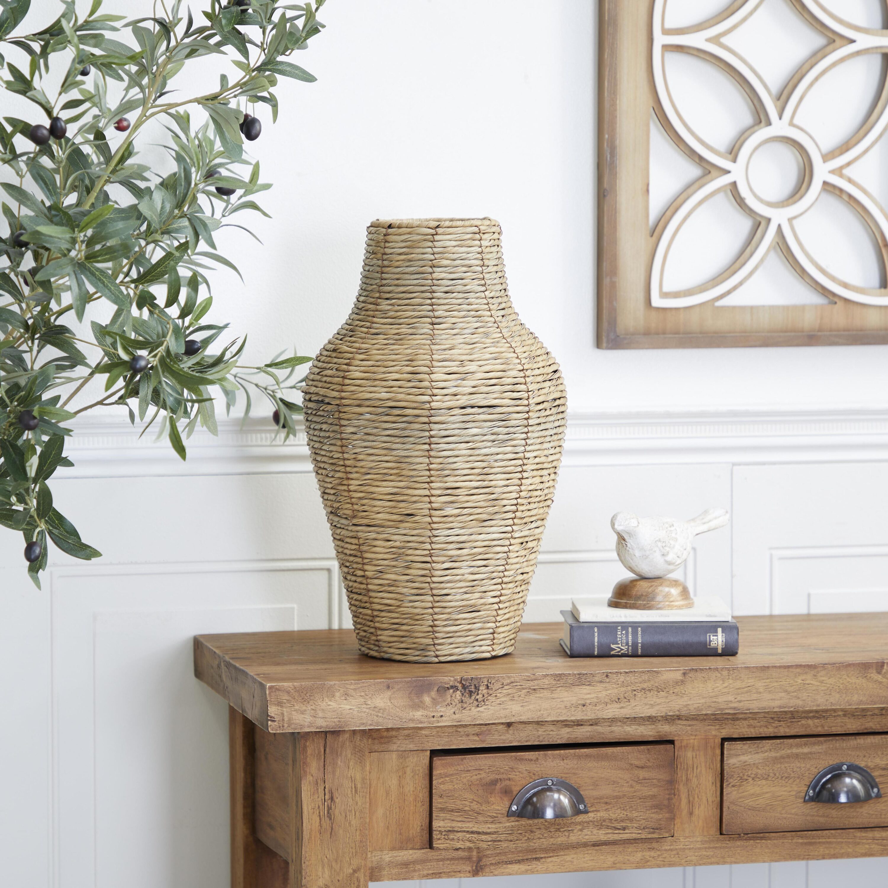 Grayson Lane 41542 Brown Seagrass Coastal Vase