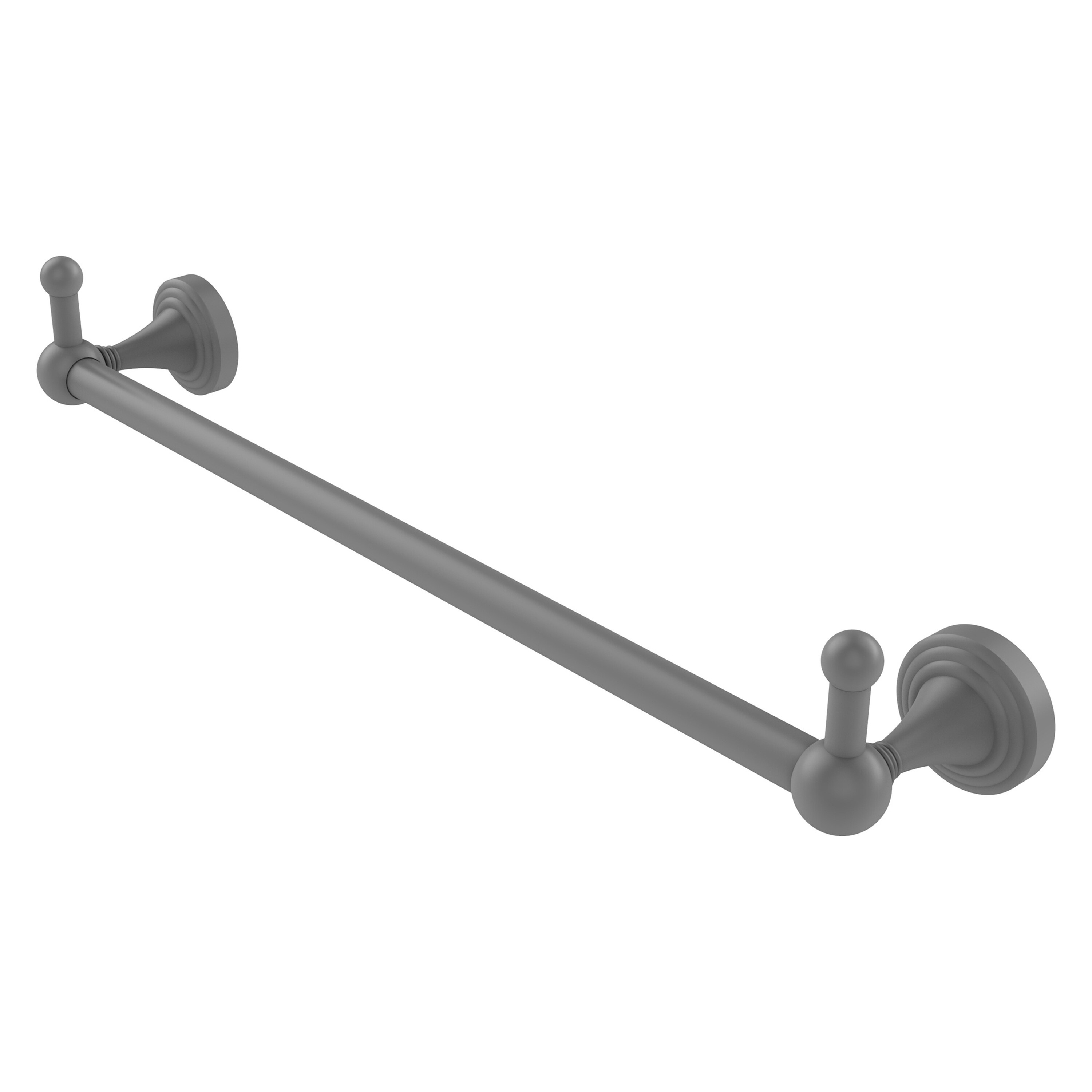 Allied Brass SG-41-30-PEG-GYM Sag Harbor 30-in Matte Gray Wall mount Single Towel Bar