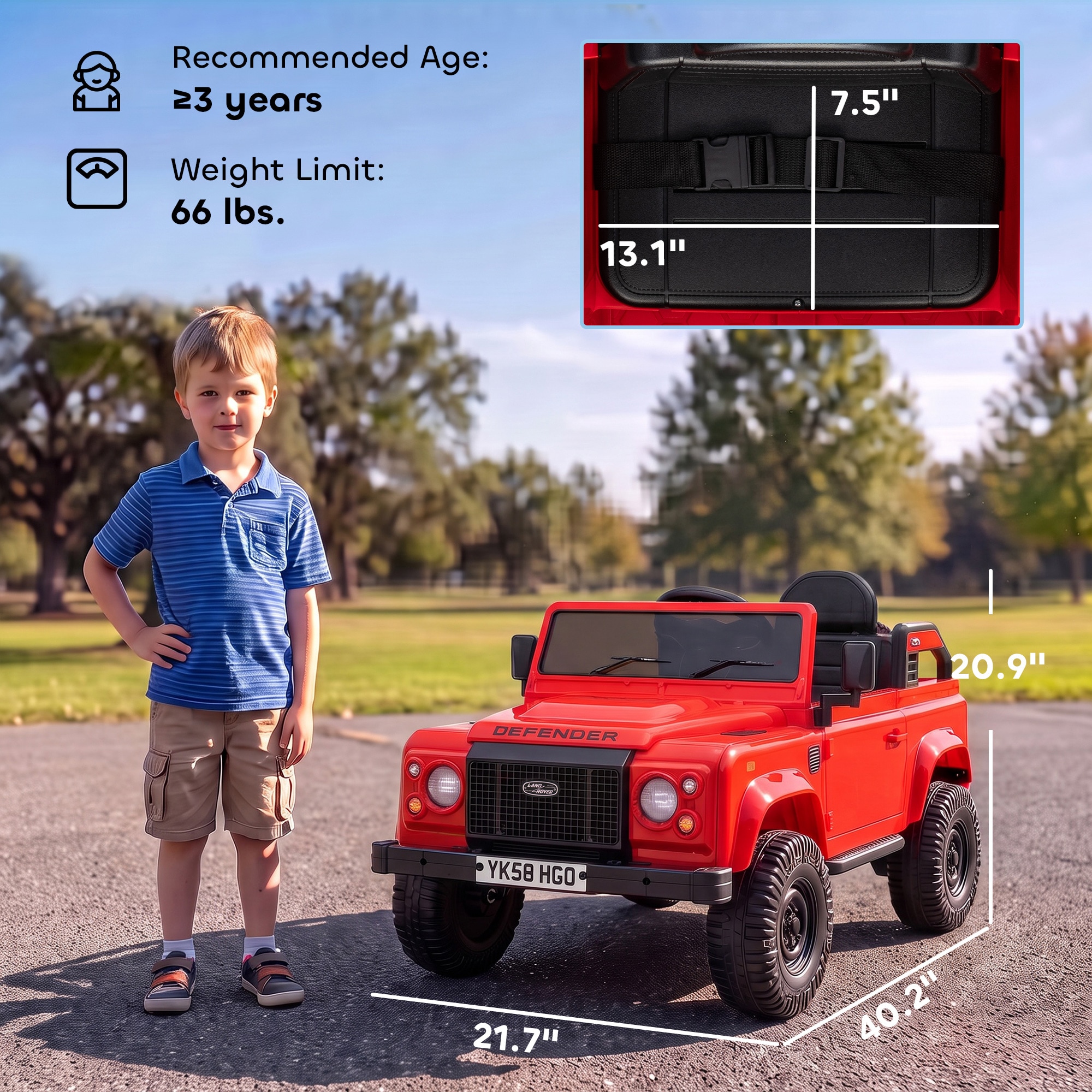 Qaba 370-490V80RD Play-Toys - View #3