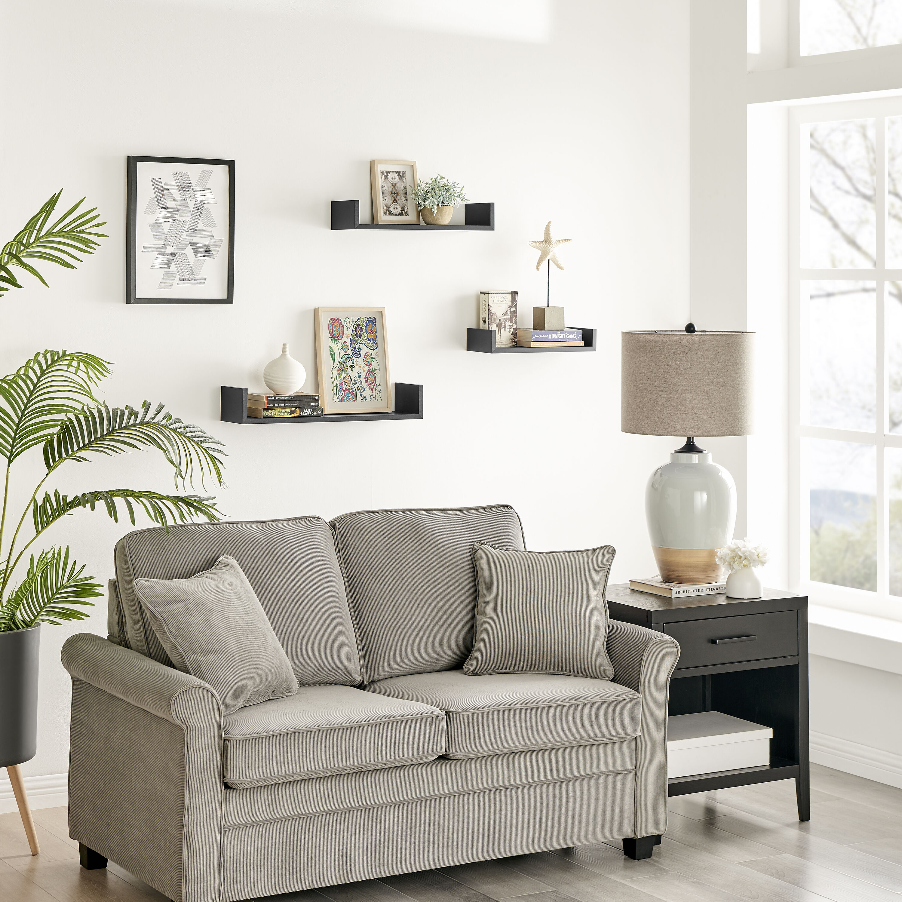 Danya B. XF22039BK Wall-Mounted-Shelving - View #8