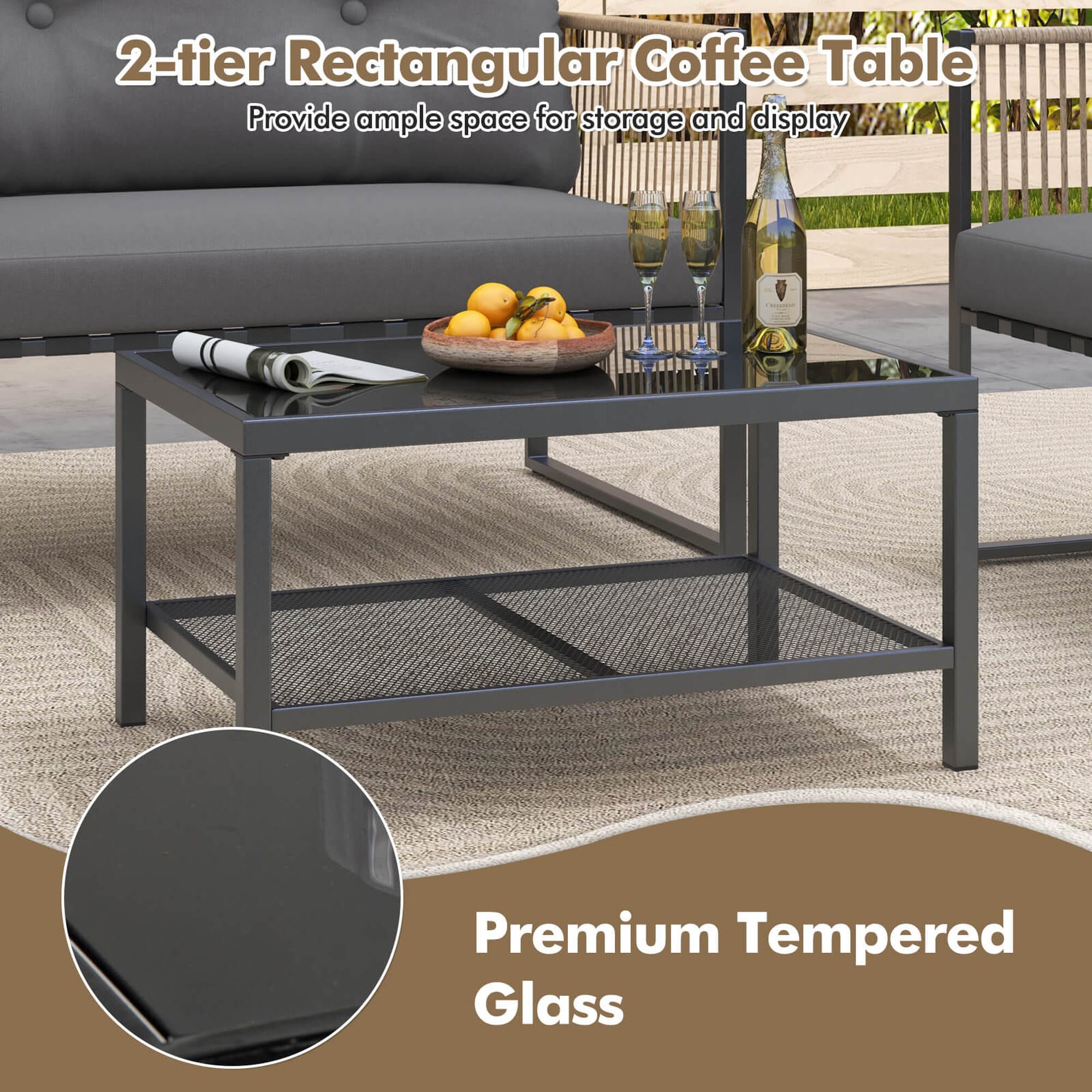 Costway HCST05454 Patio-Conversation-Sets - View #4
