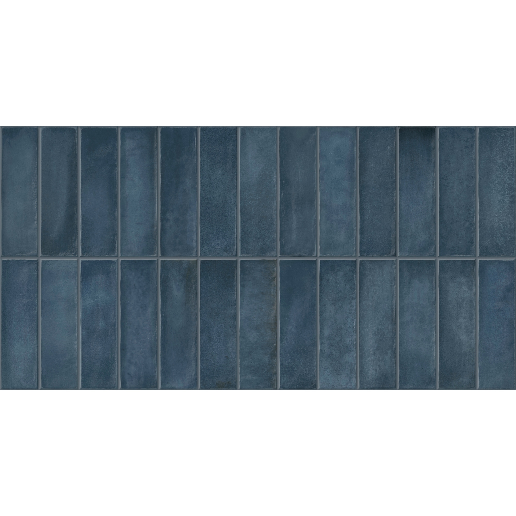 Giorbello Artis Dark Blue 12-in x 24-in Glazed Porcelain Handcrafted look Wall Tile ( 10.76-sq ft Carton )