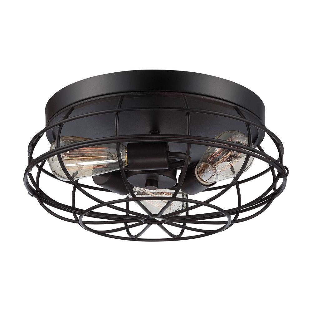  LW-SH511761 1-Light 15-in English Bronze Flush Mount Light