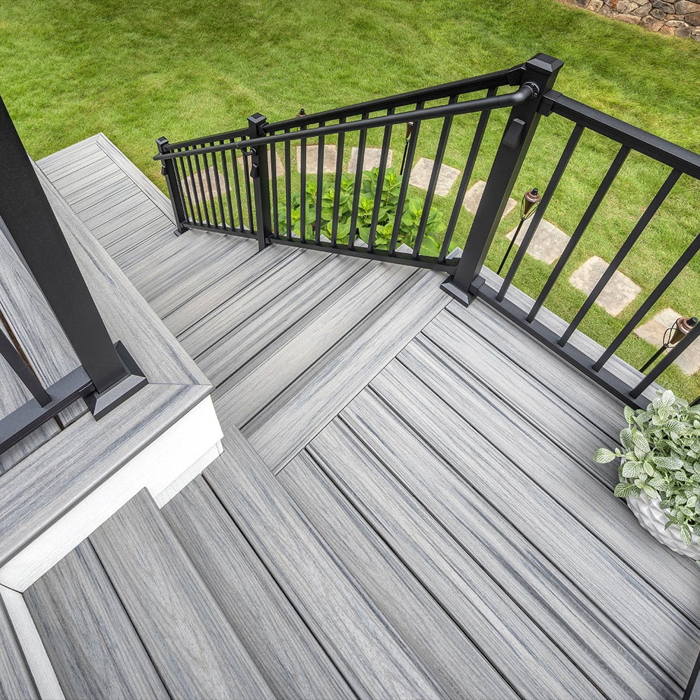 Two-Tone Trex® Transcend Deck Built Around Tree Barrington - Rock Solid  Builders, Inc.