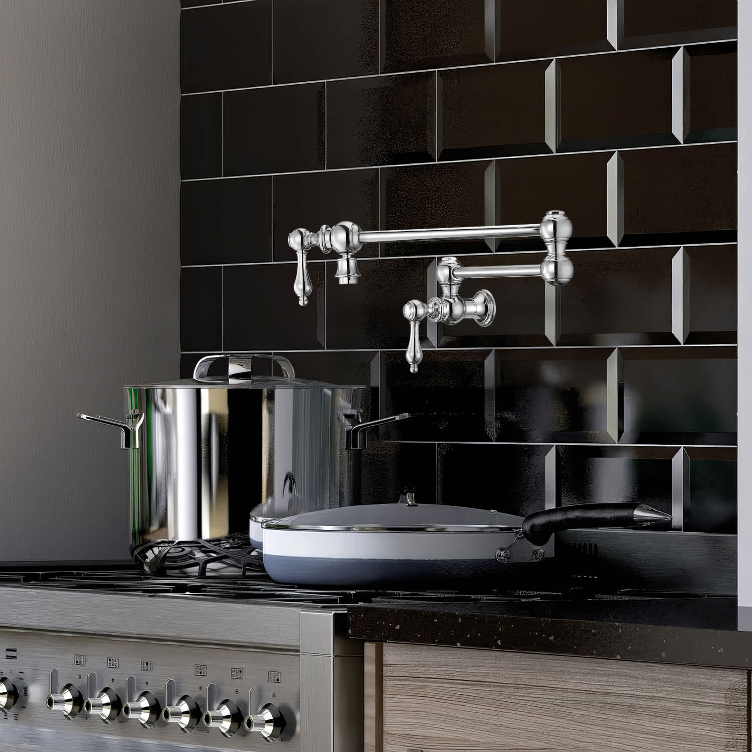 Whitehaus Collection WHKPFLV3-9550-NT-C Kitchen-Faucets - View #4