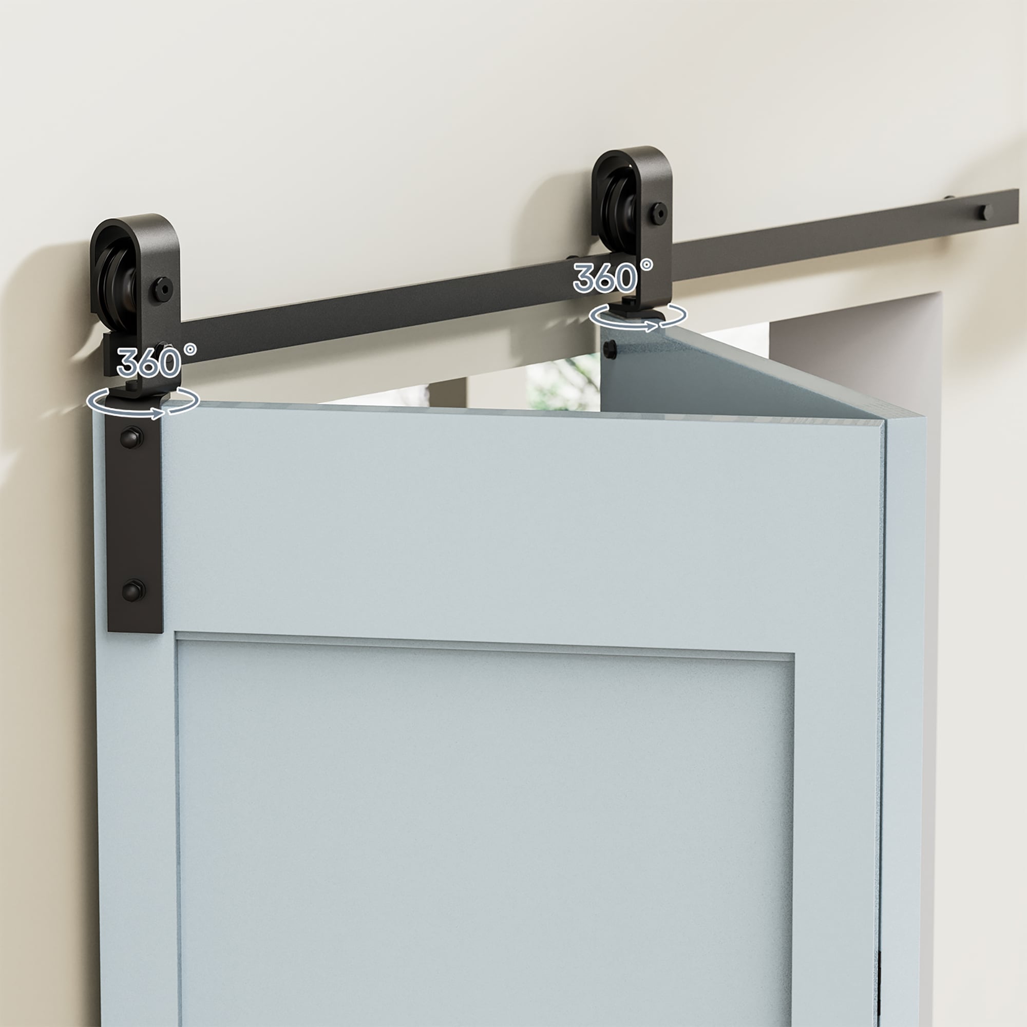 Clihome HL-U2030101400 Barn-Door-Roller-Kits - View #7