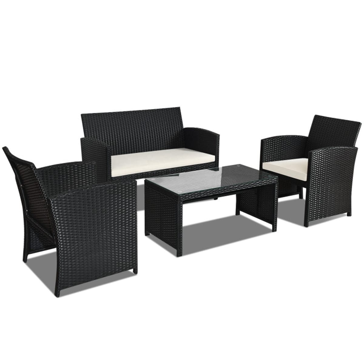 Forclover HYFC-4PCS239WH Patio-Conversation-Sets - View #3