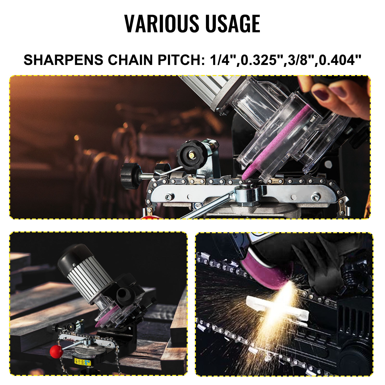 VEVOR Electric Chainsaw Sharpener, 230w Professional Multi-angle Adjustable Chain Grinder 3000-RPM, Electric Chainsaw Blade Sharpener For 1/4 To 2/5 Chains MLJ00000000000001V1 simolary.com 24 VEVOR Electric Chainsaw Sharpener, 230w Professional Multi-angle Adjustable Chain Grinder 3000-RPM, Electric Chainsaw Blade Sharpener For 1/4 To 2/5 Chains MLJ00000000000001V1 Simolary simolary.com 24